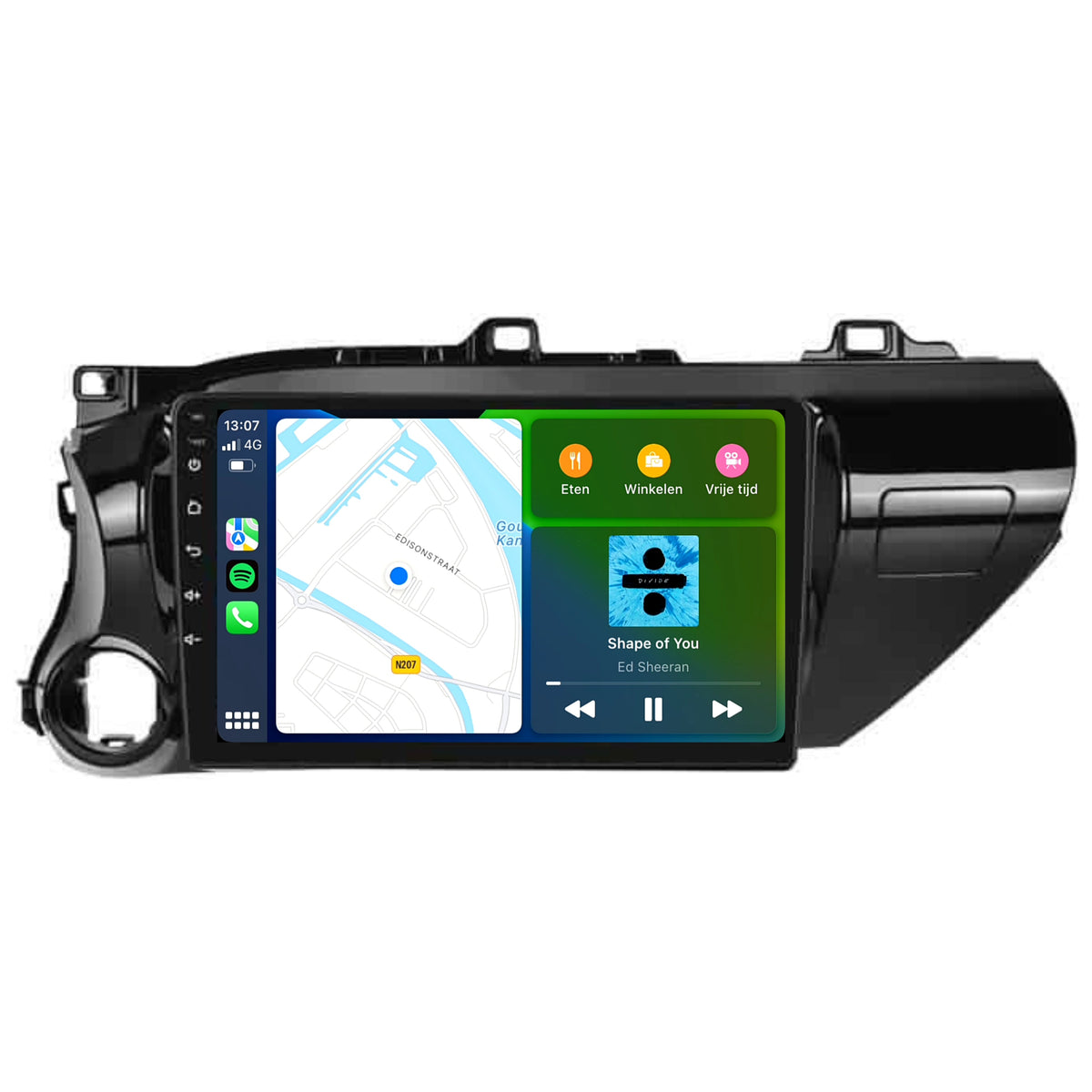 Toyota Hilux CarPlay & Android Auto autoradio | 2015 t/m 2020 | Android 15 | Davilon-4