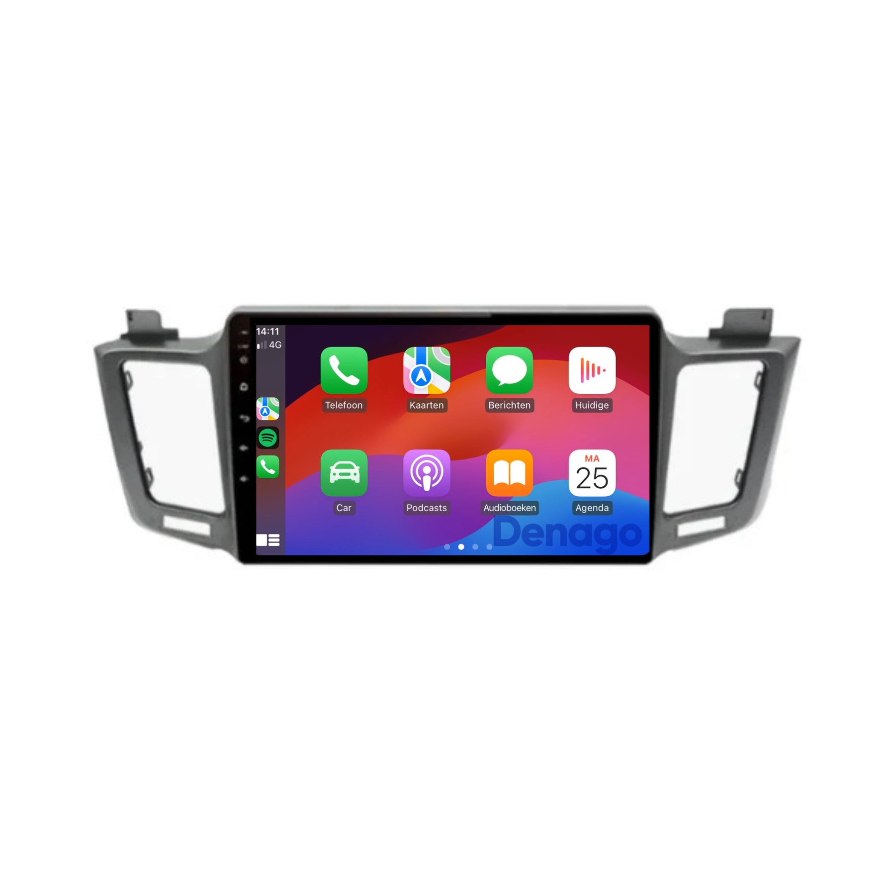 Toyota RAV4 CarPlay autoradio | 2013 t/m 2018 | Denago DNG-A249 | 9 inch | Android 13 | Draadloos CarPlay & Android Auto