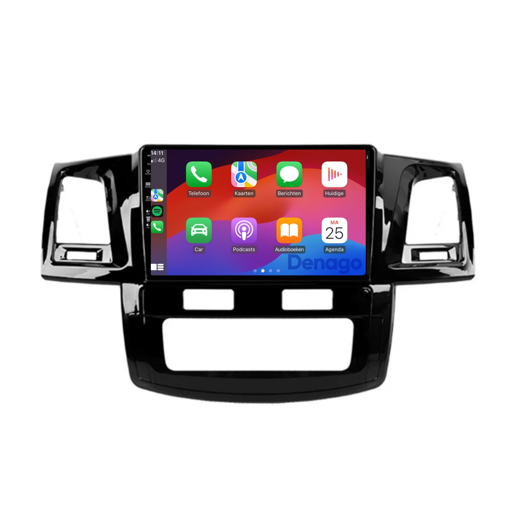 Toyota Hilux CarPlay autoradio | 2008 t/m 2016 | Denago DNG-A252 | 9 inch | Android 13 | Draadloos CarPlay & Android Auto