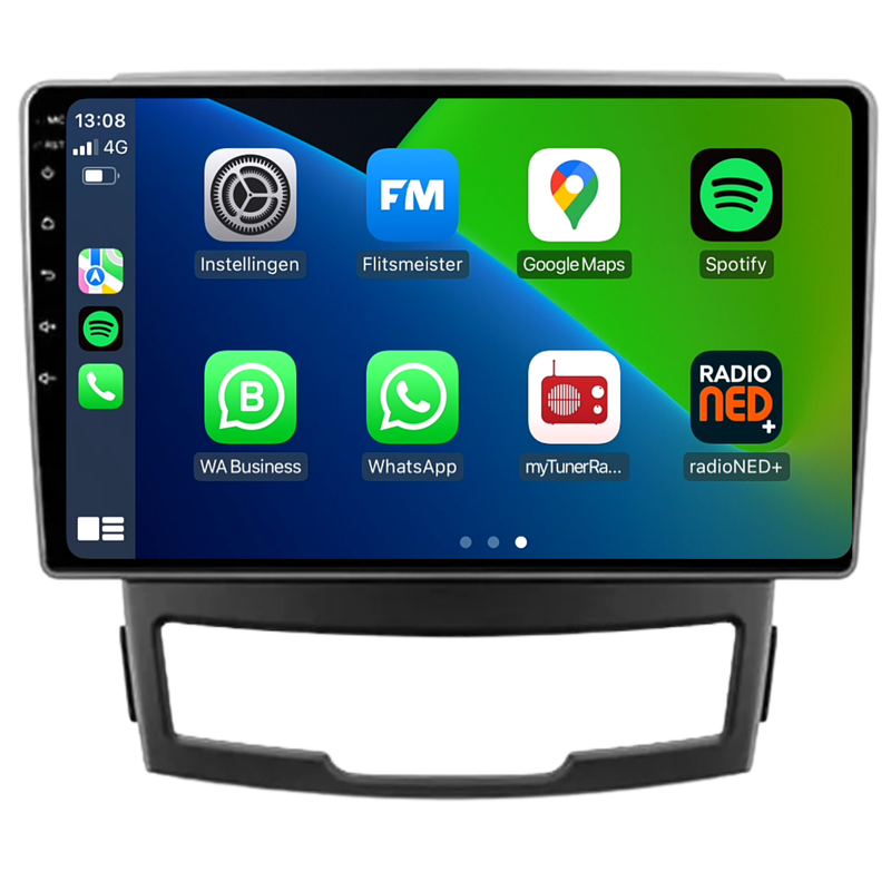 Ssangyong Korando | Android 13 | Autoradio | 2011 t/m 2014 | CarPlay & Android Auto-1