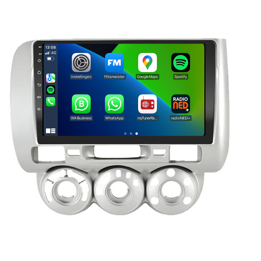 CarPlay Honda Jazz | Android 13 | Autoradio | 2002 t/m 2005 | Carplay & Android Auto-1