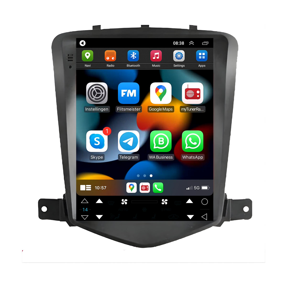Chevrolet Cruze | Android 13 | Autoradio | 2009 al 2015 | CarPlay & Android Auto | Schermo grande