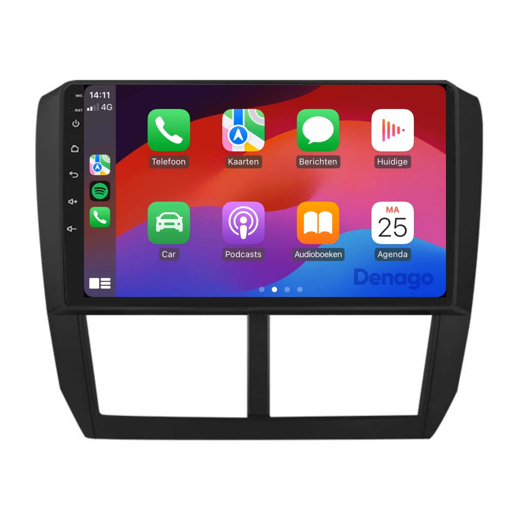 Subaru Forester CarPlay autoradio | 2008 t/m 2012 | Denago DNG-A132 | 9 inch | Android 13 | Draadloos CarPlay & Android Auto
