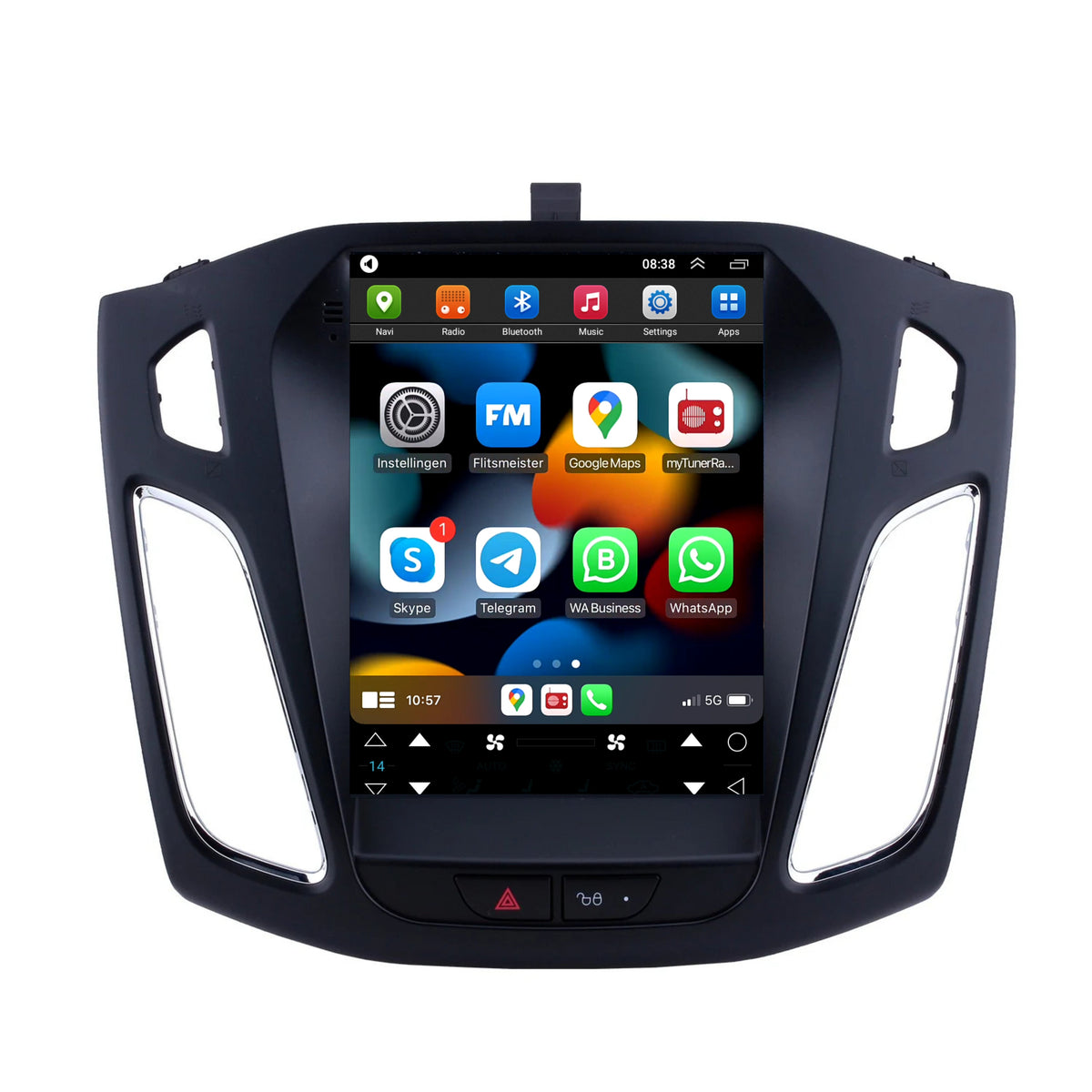 Ford Focus | Android 13 | Radio samochodowe | 2011–2017 | CarPlay i Android Auto | Duży ekran