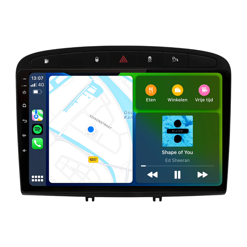 Peugeot 308 | 408 | Android 13 | Autoradio | 2007 t/m 2020 | CarPlay &  Android  Auto-6