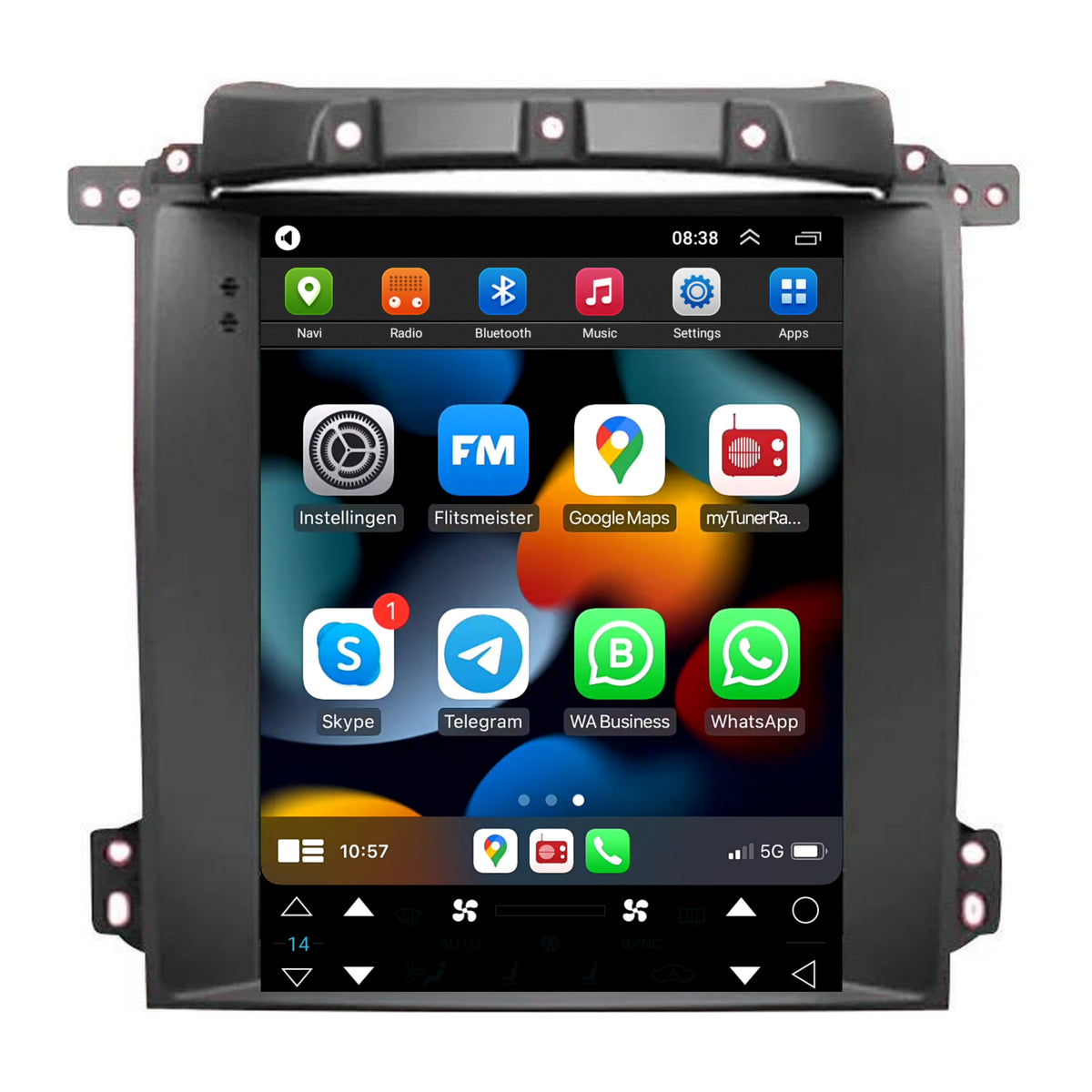 Kia Sorento Android 13 duży ekran CarPlay Android Auto 2002-2006