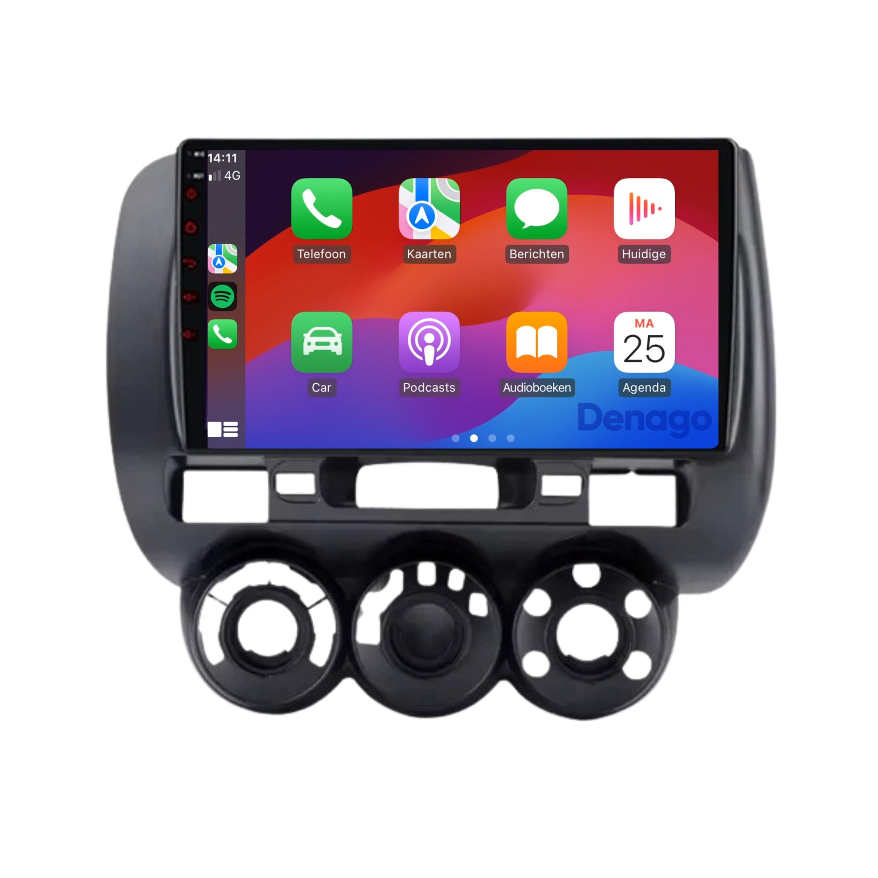 Honda Jazz CarPlay autoradio | 2002 t/m 2008 | Denago DNG-A291 | 9 inch | Android 13 | Draadloos CarPlay & Android Auto