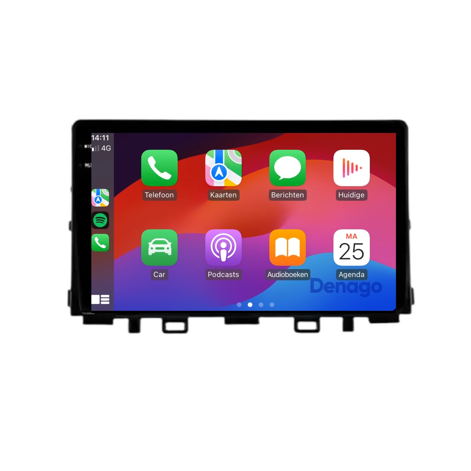 Kia Rio CarPlay autoradio | 2017 t/m 2020 | Denago DNG-A292 | 9 inch | Android 13 | Draadloos CarPlay & Android Auto
