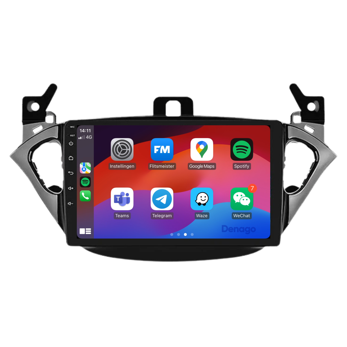Opel Adam CarPlay autoradio | 2014 t/m 2019 | Denago DNG-A382 | 9 inch | Android 13 | Draadloos CarPlay & Android Auto-1