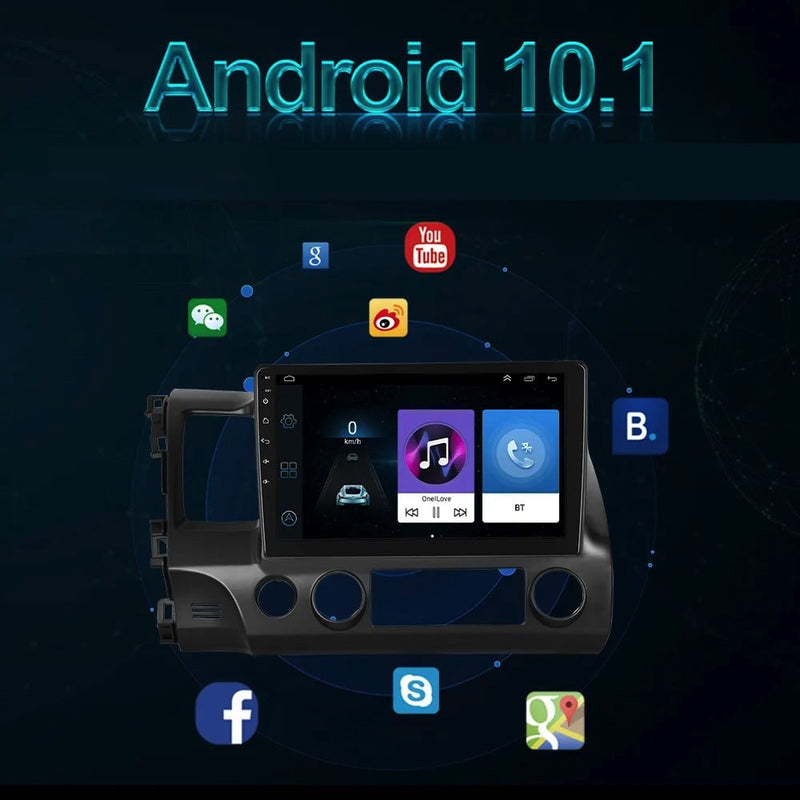 Honda Civic autoradio navigatie | Android 10.1 | 2007 t/m 2011 | CarPlay & Android Auto-7
