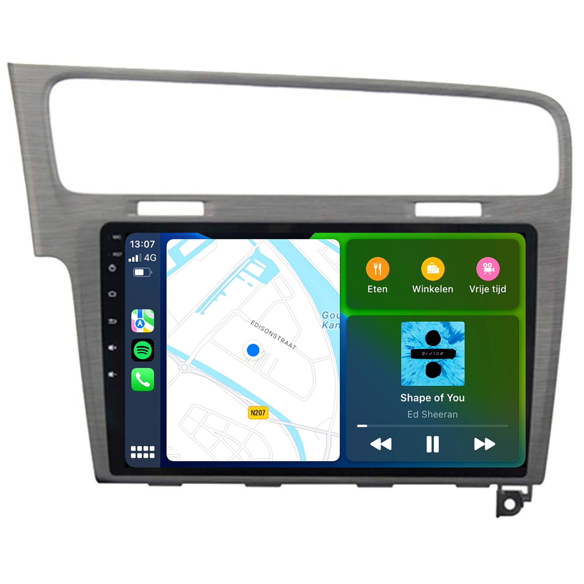 Volkswagen Golf 7 CarPlay & Android Auto autoradio | 2012 t/m 2020 | Android 15 | Davilon | Grijs-3