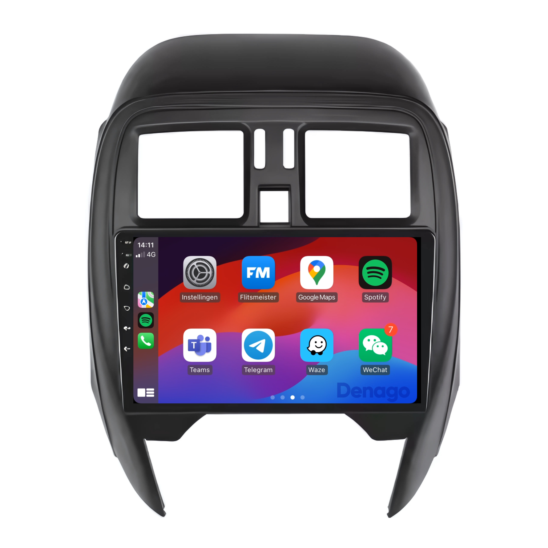 Nissan Micra CarPlay autoradio | 2013 t/m 2017 | Denago DNG-A27 | 9 inch | Android 13 | Draadloos CarPlay & Android Auto