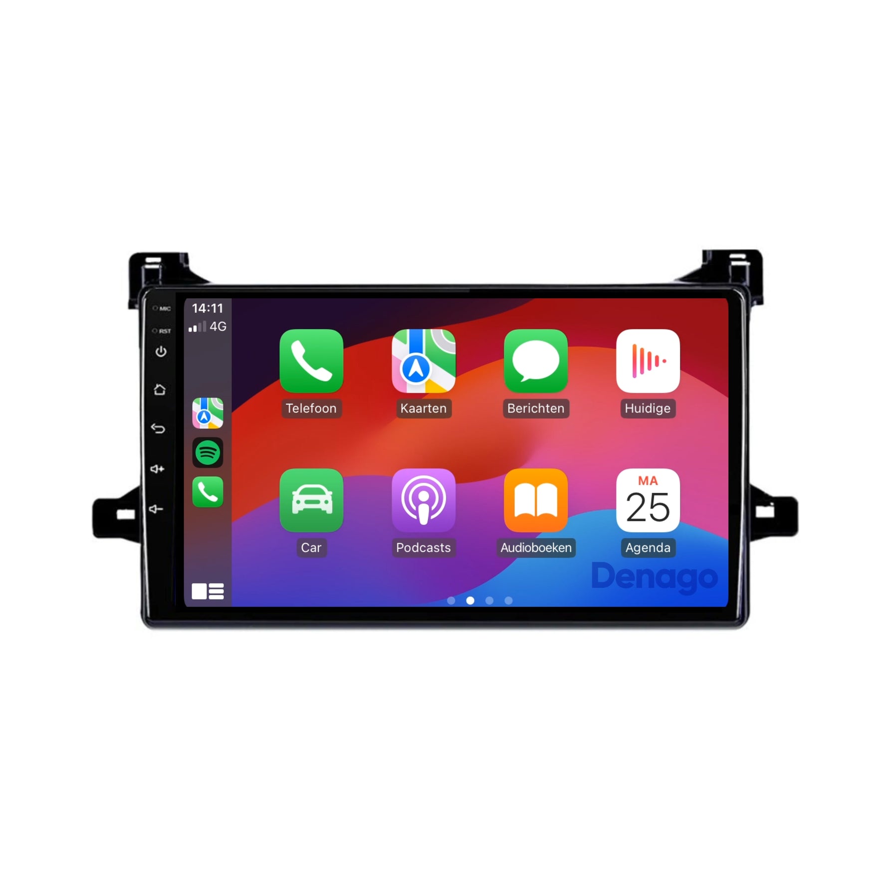Toyota Prius CarPlay autoradio | 2016 t/m 2018 | Denago DNG-A311 | 9 inch | Android 13 | Draadloos CarPlay & Android Auto