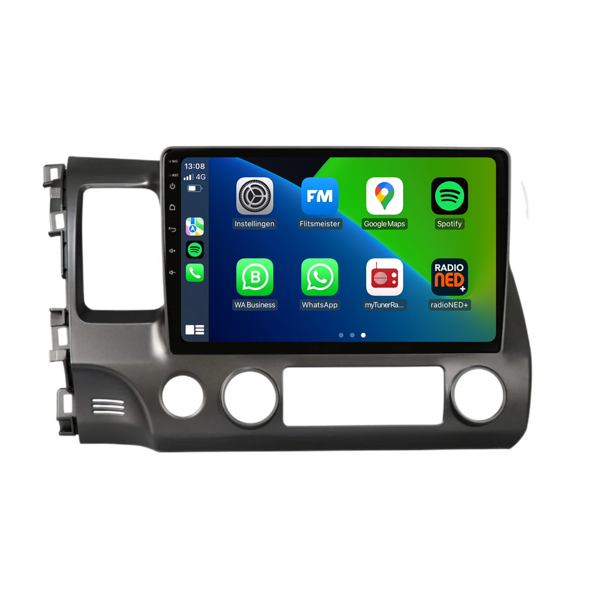 Honda Civic CarPlay | Android 13 | Autoradio | 2007 t/m 2011 | Carplay & Android Auto-1