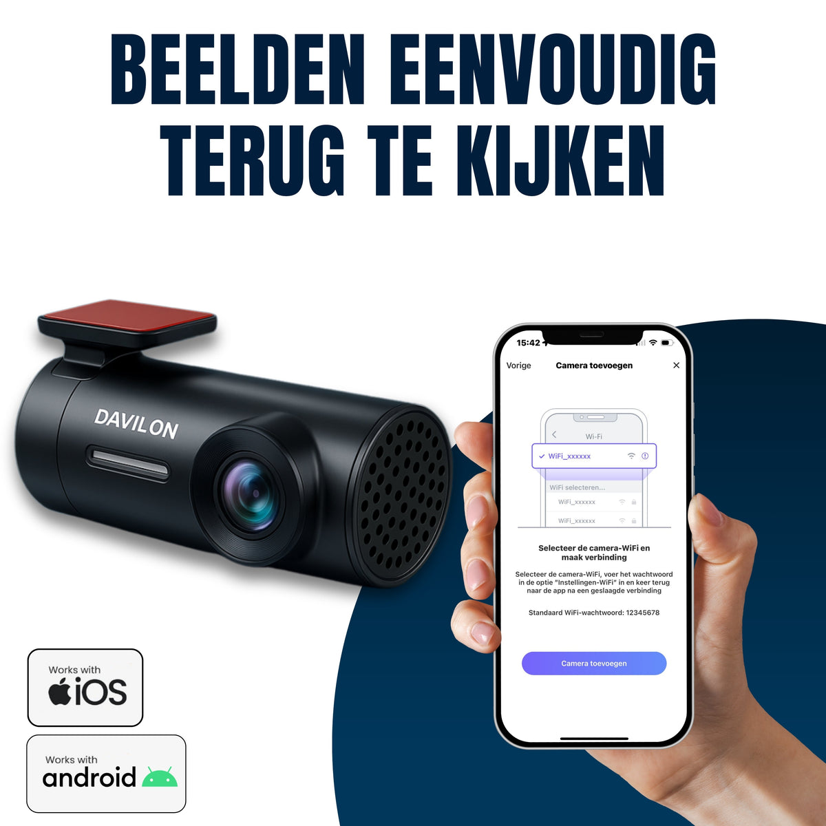 Davilon D1-DUAL Dashcam 2K | Voor & Achter | 2025 APP Model-3