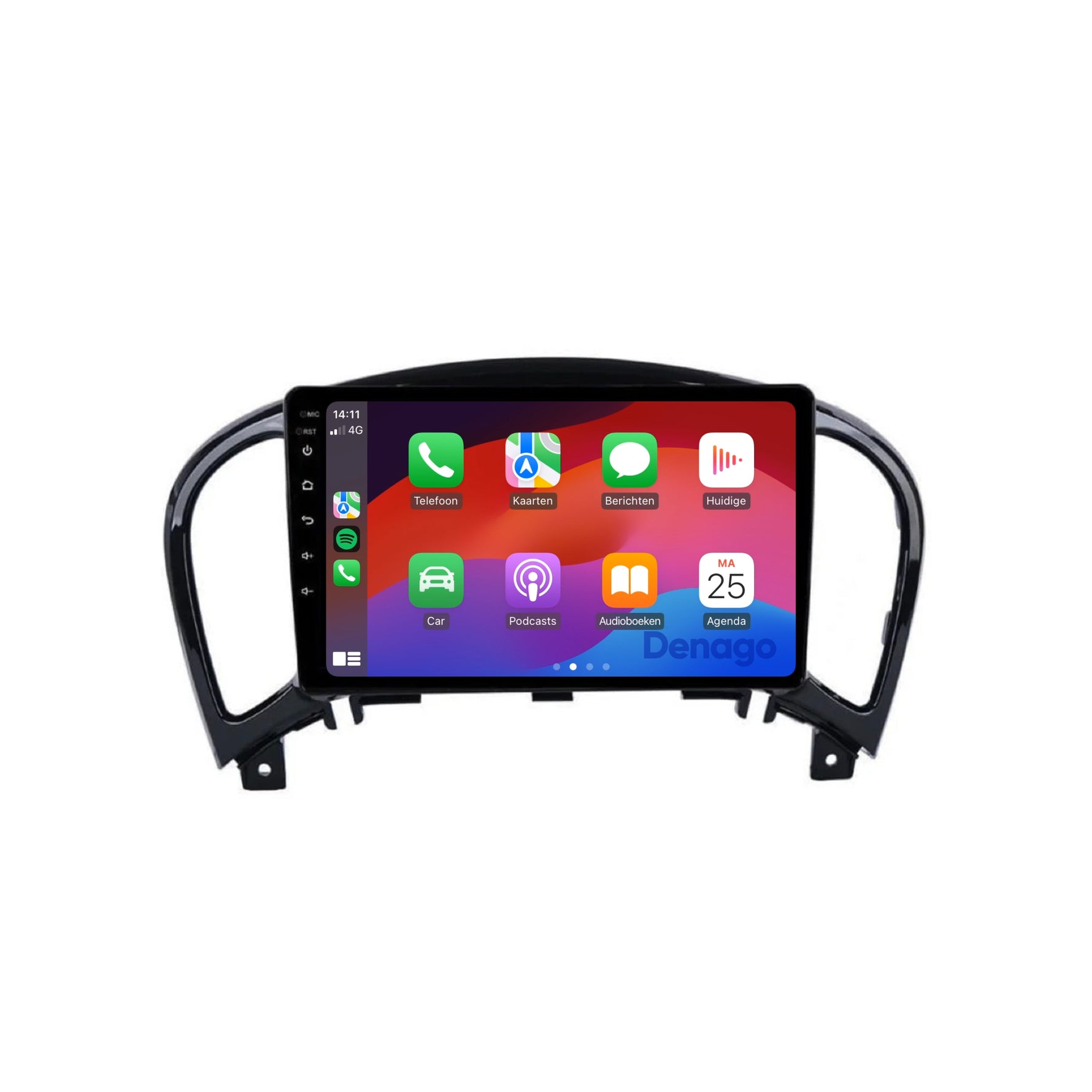 Nissan Juke CarPlay autoradio | 2010 t/m 2019 | Denago DNG-A187 | 9 inch | Android 13 | Draadloos CarPlay & Android Auto