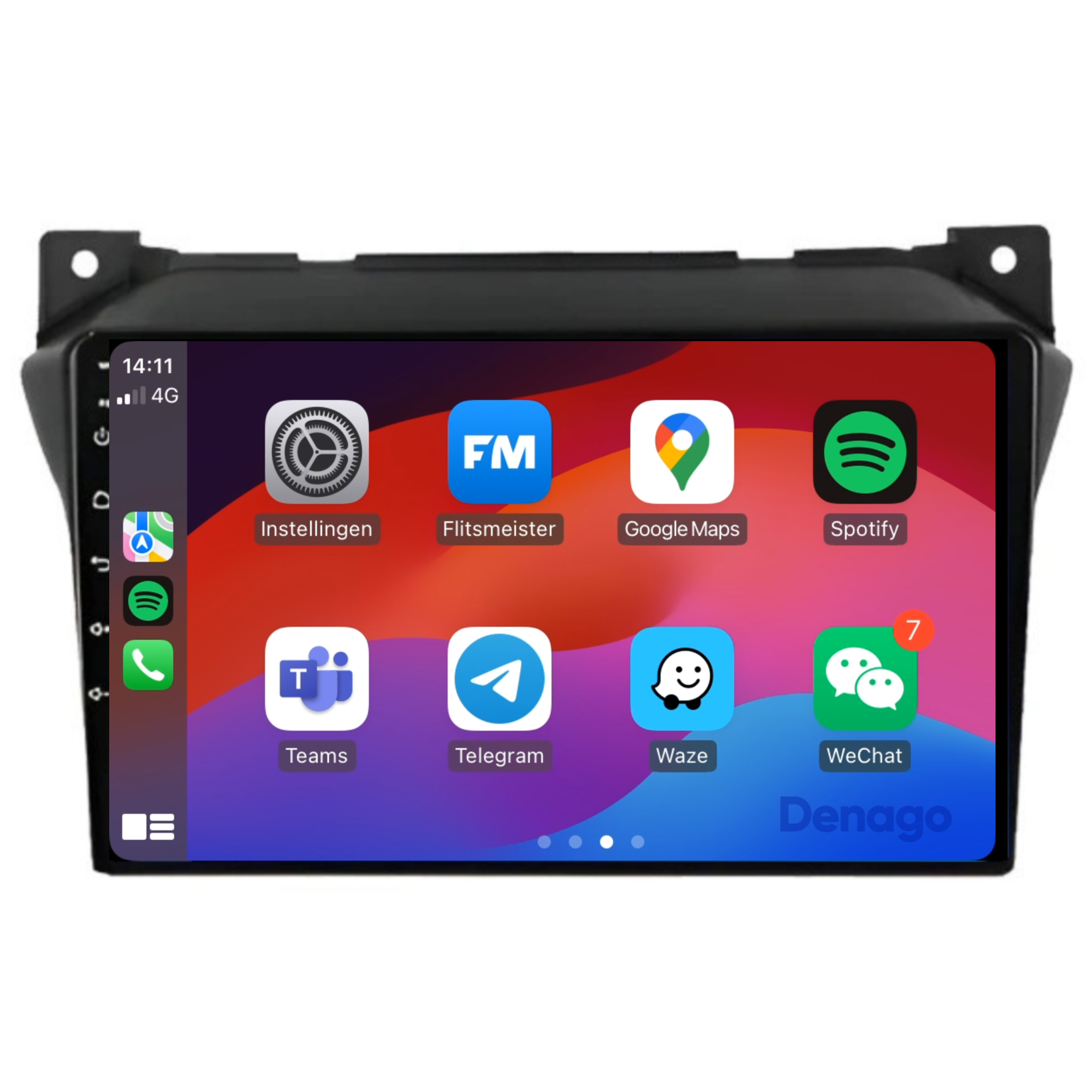 Nissan Pixo CarPlay autoradio | 2009 t/m 2013 | Denago DNG-A340 | 9 inch | Android 13 | Draadloos CarPlay & Android Auto