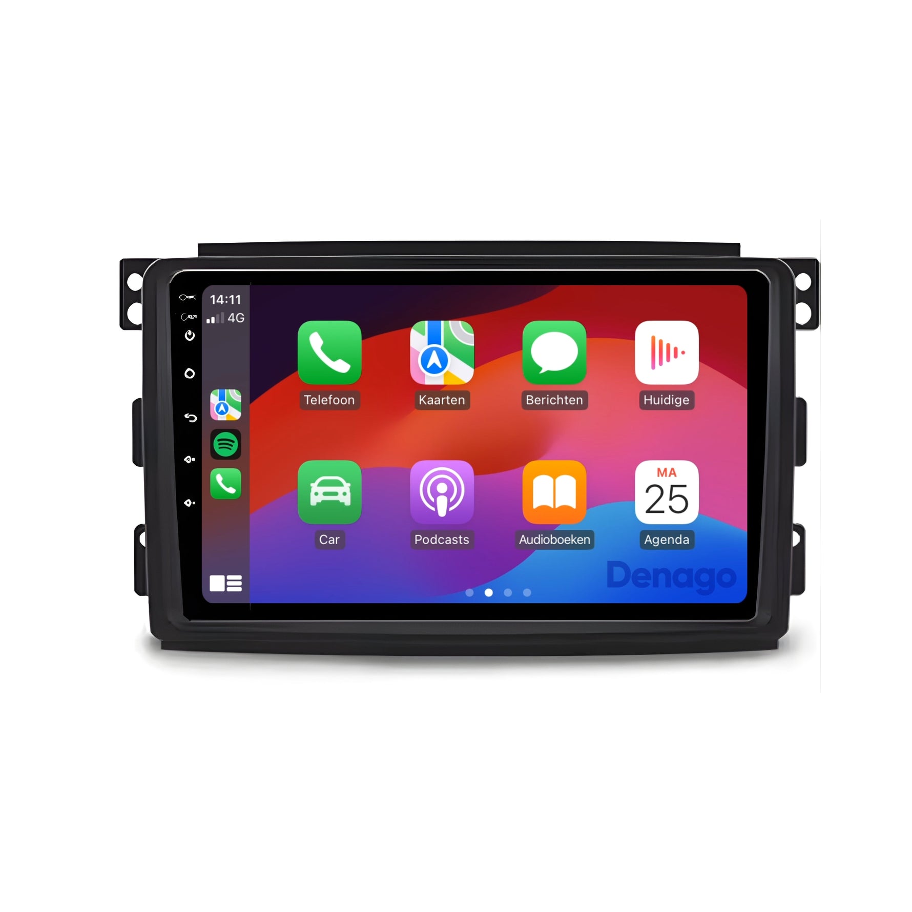 Smart Fortwo CarPlay autoradio | 2009 t/m 2015 | Denago DNG-A270 | 9 inch | Android 13 | Draadloos CarPlay & Android Auto