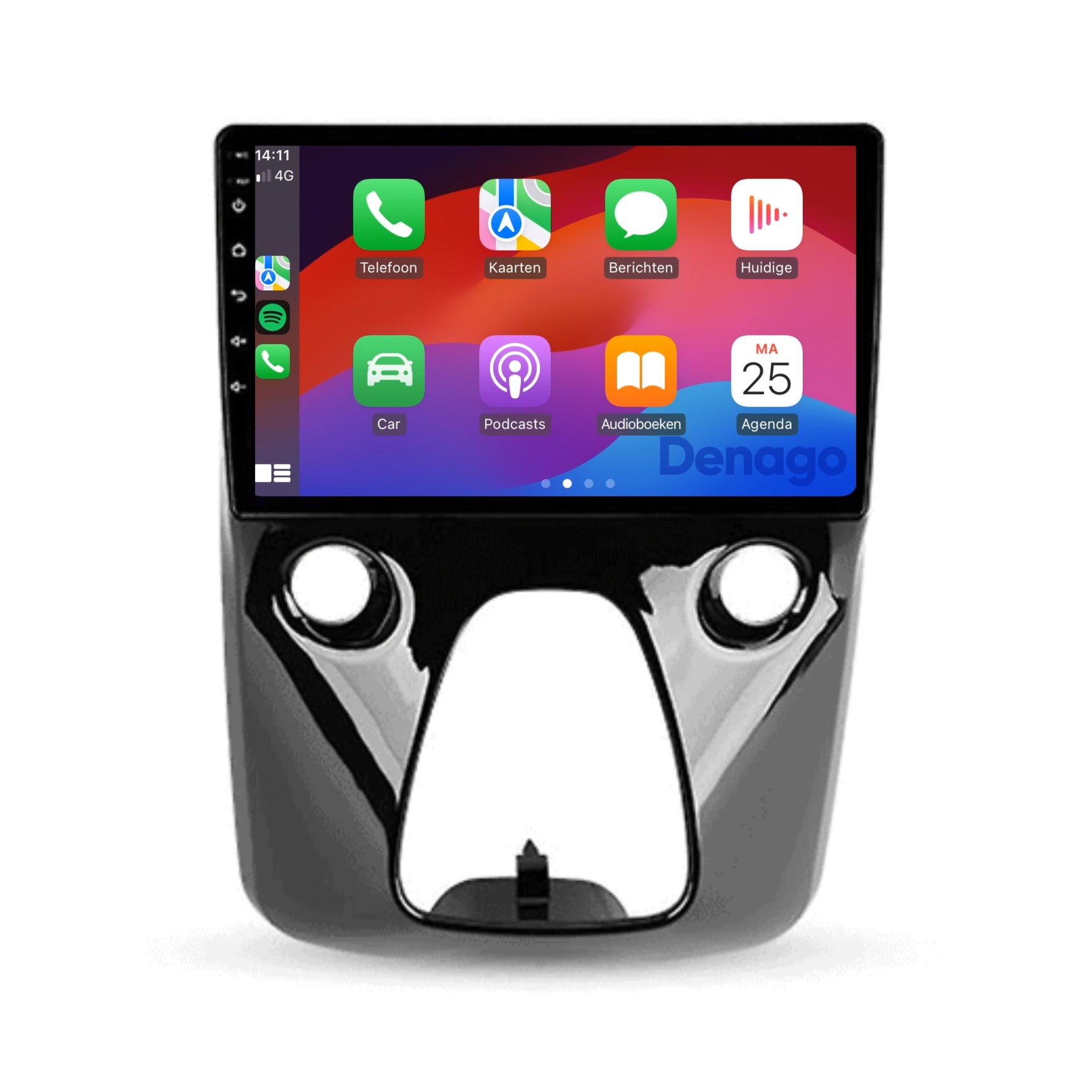 Toyota Aygo X-wave CarPlay autoradio | 2015 t/m 2021 | Denago DNG-A263 | 10 inch | Android 13 | Draadloos CarPlay & Android Auto