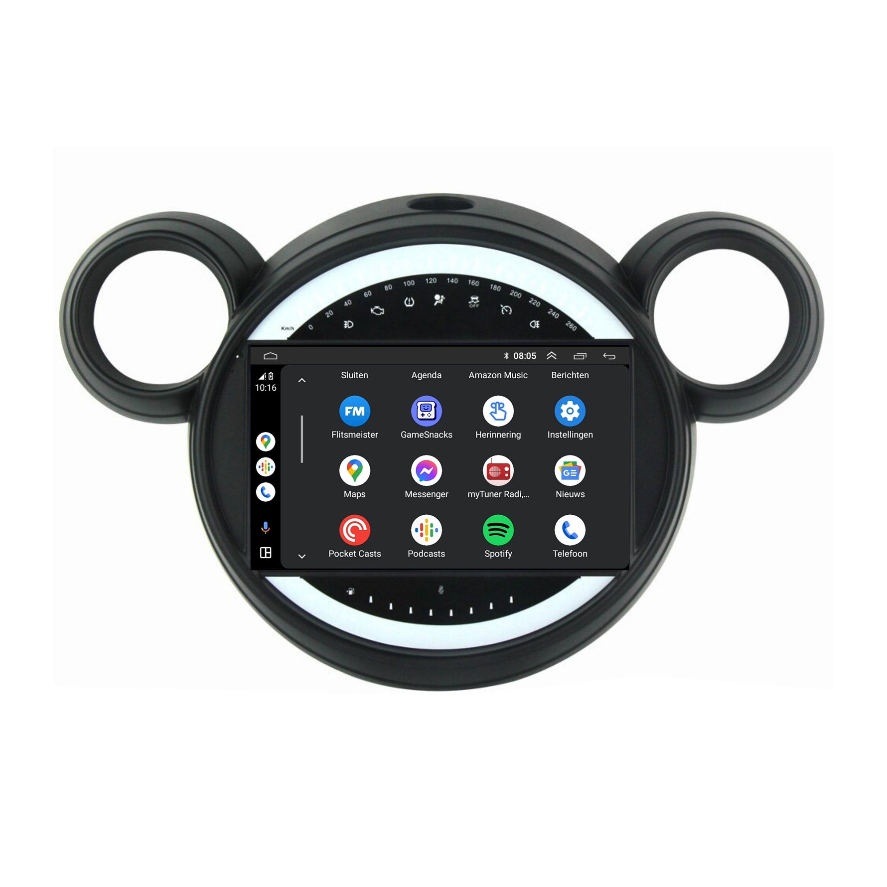 Android 13 CarPlay Autoradio voor Mini Cooper Countryman R60 | 2011 t/m 2014