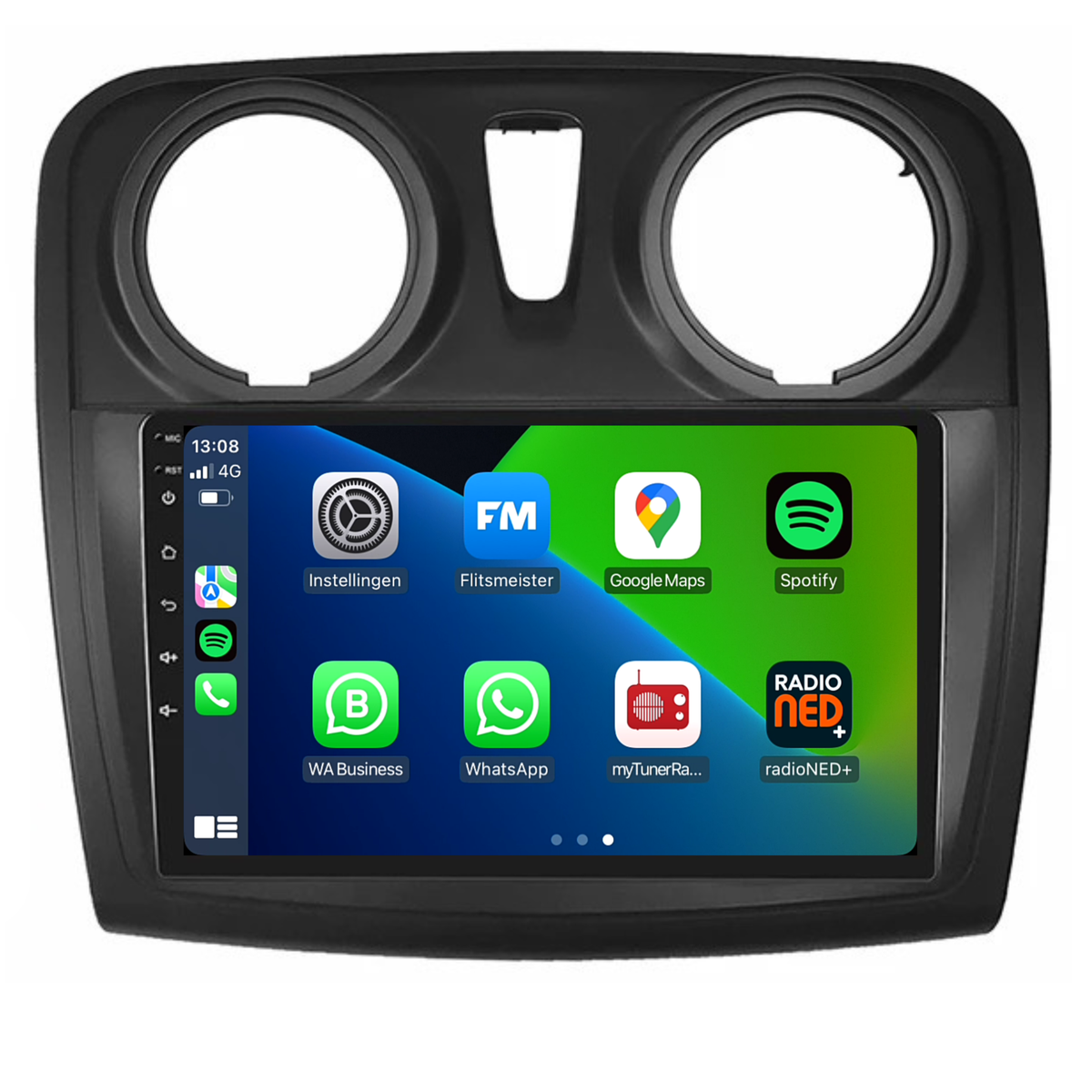 Dacia Sandero | Android 13 | Autoradio | 2013 t/m 2020 | Carplay & Android Auto-1