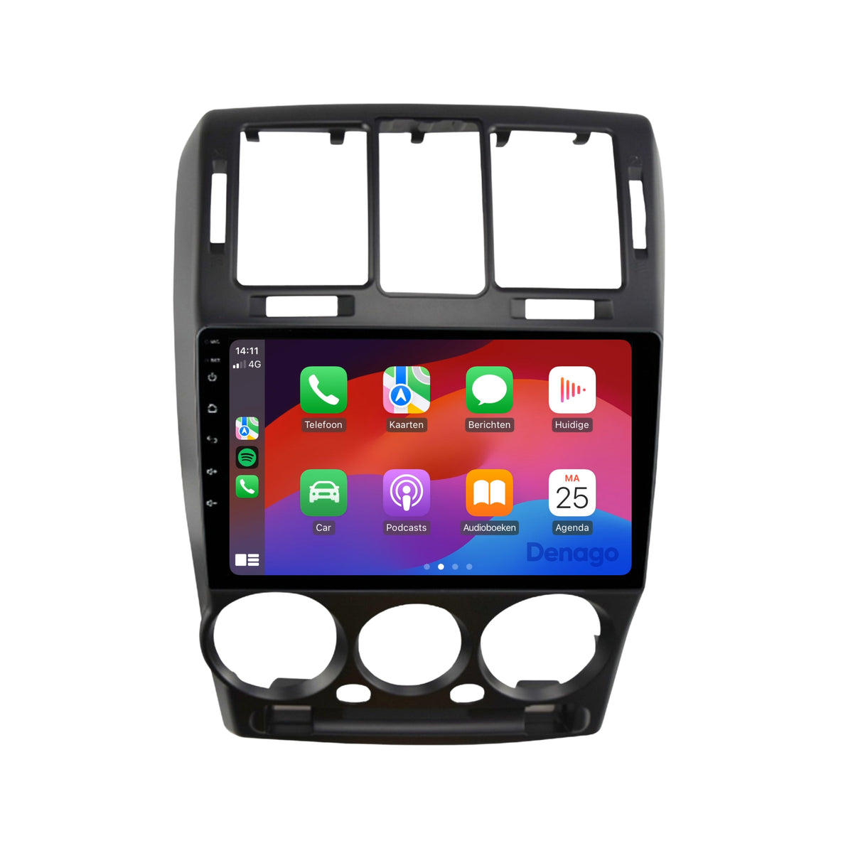 Hyundai Getz CarPlay autoradio | 2002 t/m 2011 | Denago DNG-A102 | 9 inch | Android 13 | Draadloos CarPlay & Android Auto-4