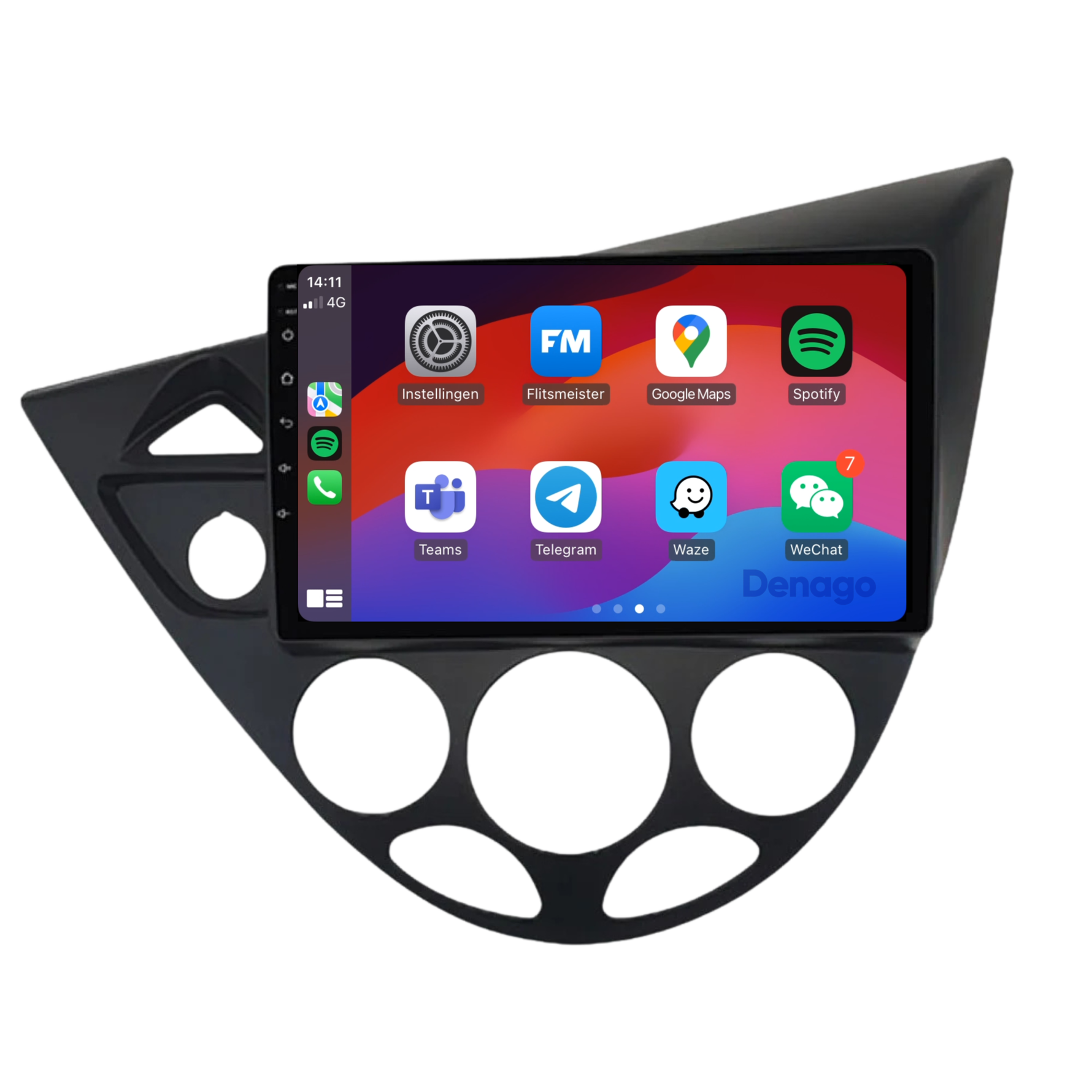Ford Focus & Fiësta CarPlay autoradio | 1995 t/m 2004 | Denago DNG-A59 | 9 inch | Android 13 | Draadloos CarPlay & Android Auto