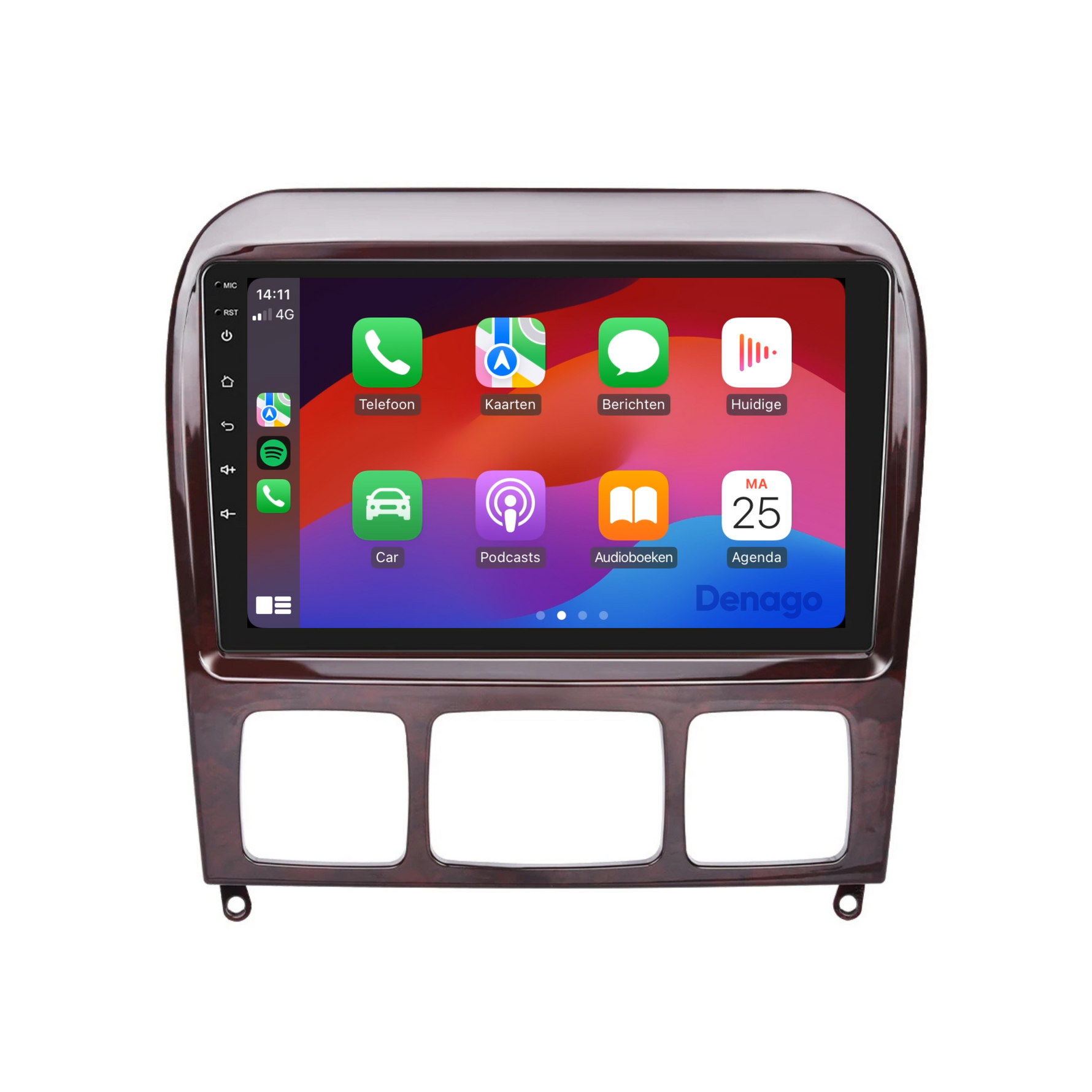 Mercedes S-Klasse CarPlay autoradio | 1999 t/m 2005 | Denago DNG-A92 | 9 inch | Android 13 | Draadloos CarPlay & Android Auto