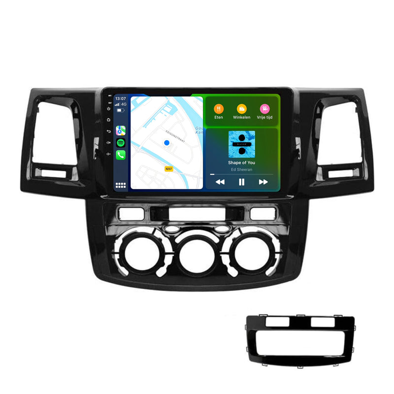 Autoradio CarPlay & Android Auto pour Toyota Hilux | 2008 à 2016 | Android 13 | Davilon | Pour climatisation manuelle-4