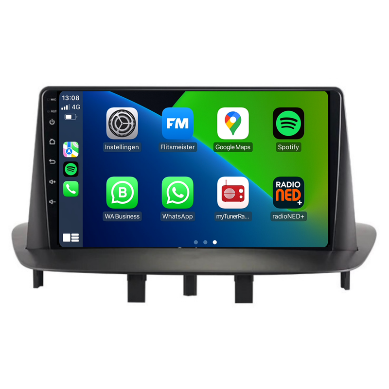 Renault Megane 3 | Fluence | Android 13 | Autoradio | 2008 t/m 2016 | Carplay & Android Auto-1