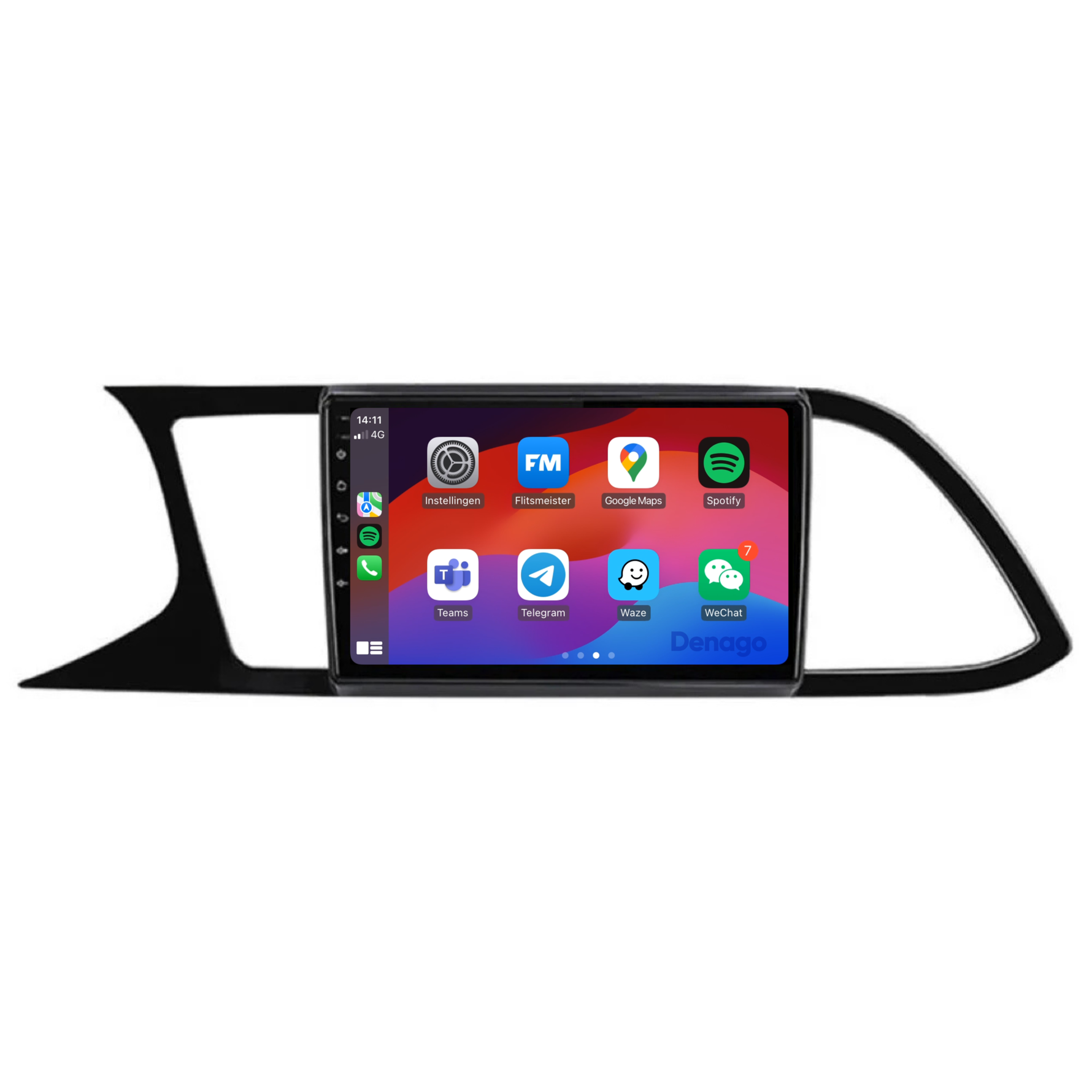 Seat Leon CarPlay autoradio | 2013 t/m 2020 | Denago DNG-A65 | 9 inch | Android 13 | Draadloos CarPlay & Android Auto