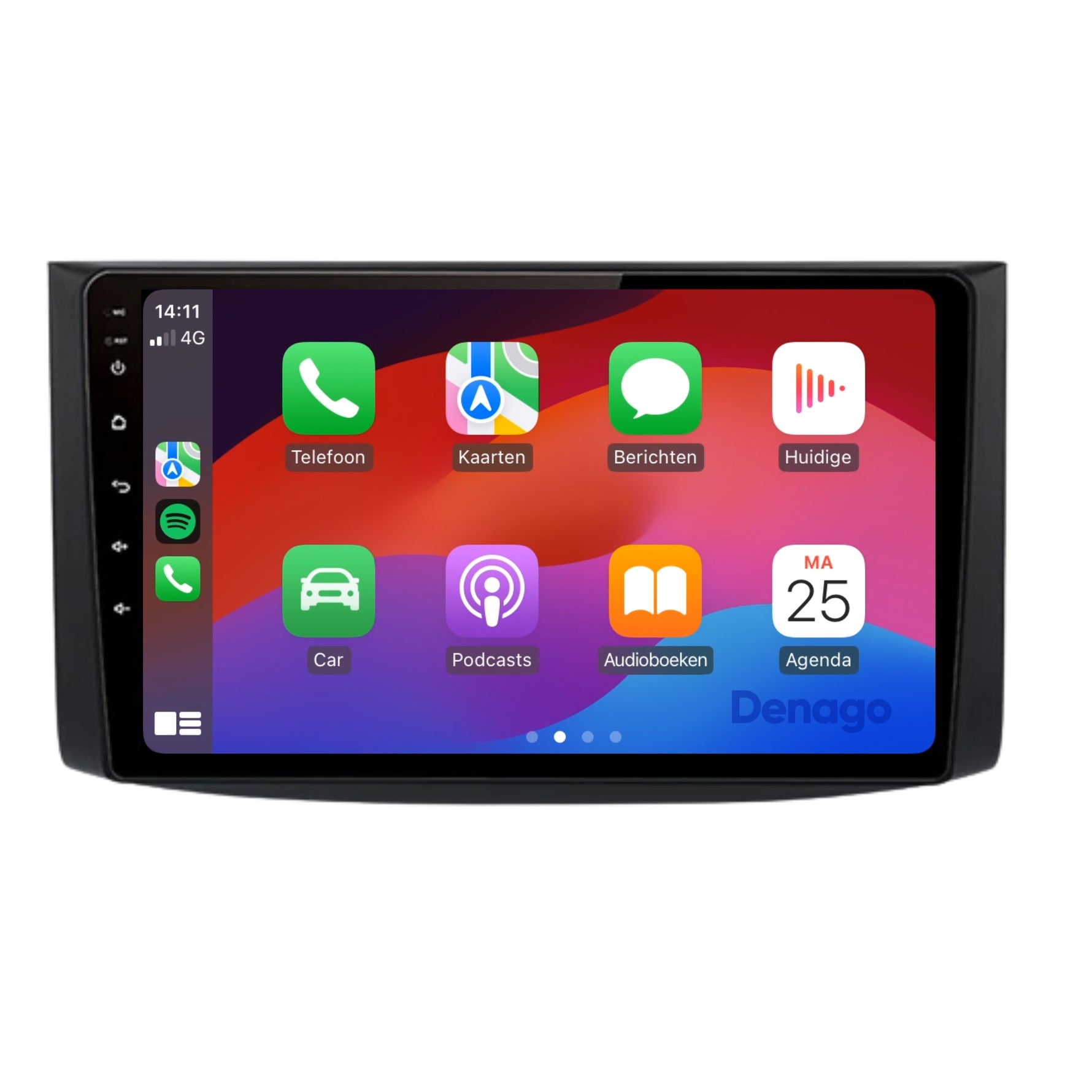 Chevrolet Aveo CarPlay autoradio | 2006 t/m 2012 | Denago DNG-A184 | 9 inch | Android 13 | Draadloos CarPlay & Android Auto