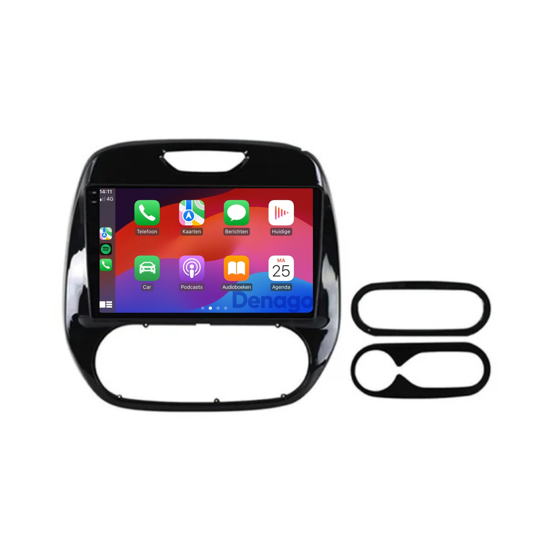 Renault Captur CarPlay autoradio | 2017 t/m 2019 | Denago DNG-A246 | 9 inch | Android 13 | Draadloos CarPlay & Android Auto