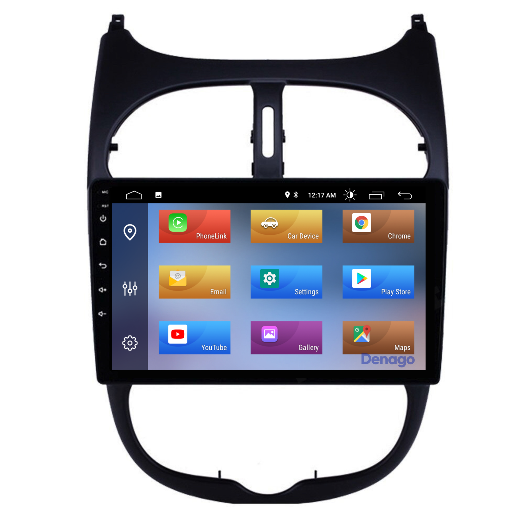 Peugeot 206 CarPlay autoradio | 1998 t/m 2009 | Denago DNG-A07 | 9 inch | Android 13 | Draadloos CarPlay & Android Auto