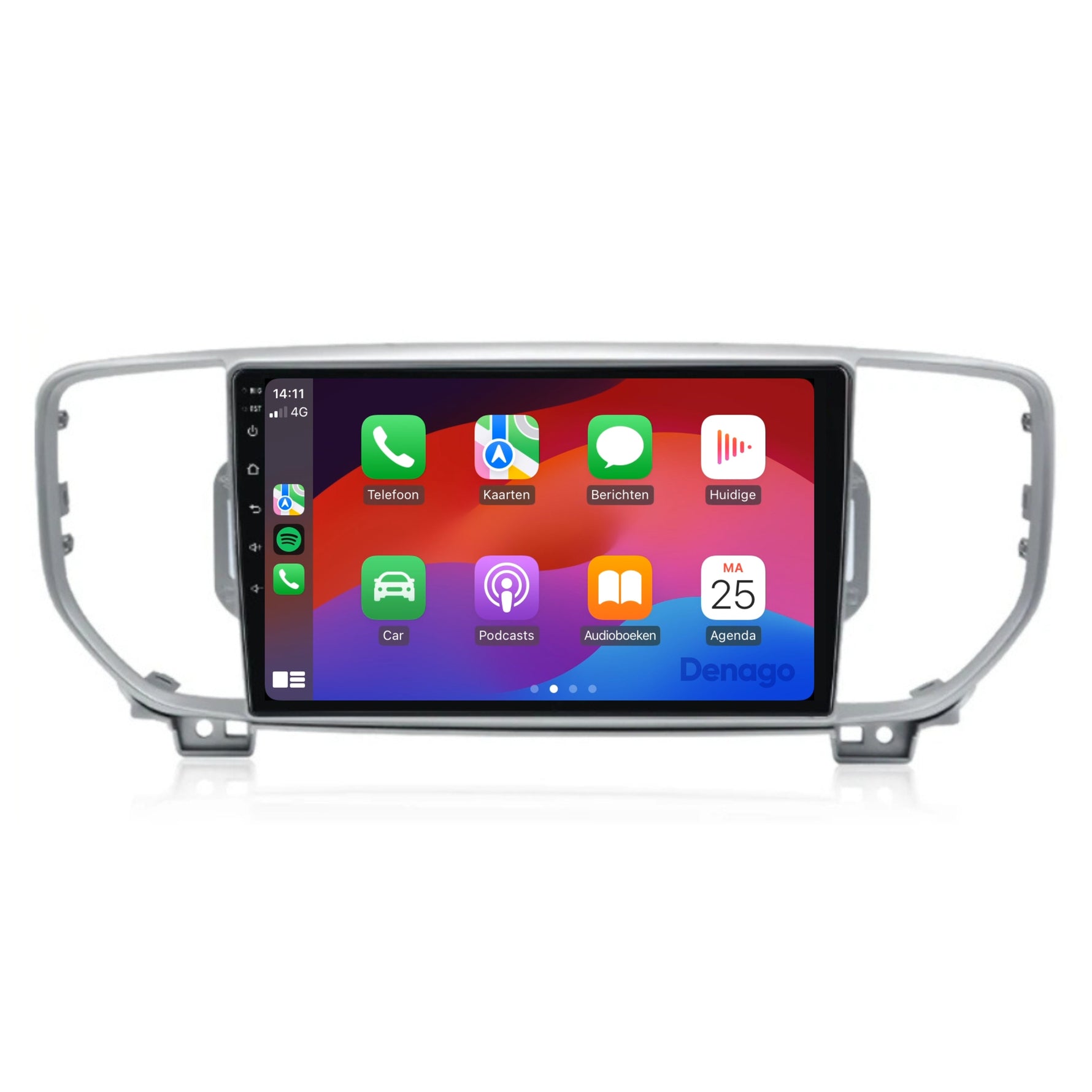 Kia Sportage CarPlay autoradio | 2016 t/m 2019 | Denago DNG-A111 | 9 inch | Android 13 | Draadloos CarPlay & Android Auto