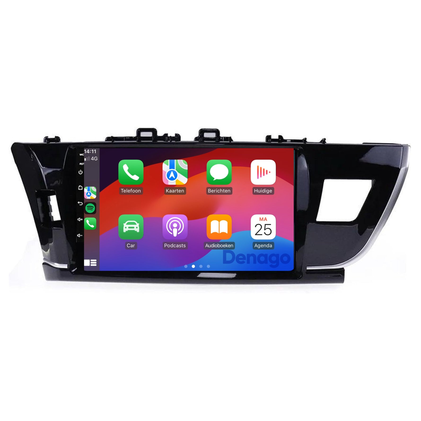 Toyota Corolla CarPlay autoradio | 2014 t/m 2016 | Denago DNG-A281 | 9 inch | Android 13 | Draadloos CarPlay & Android Auto
