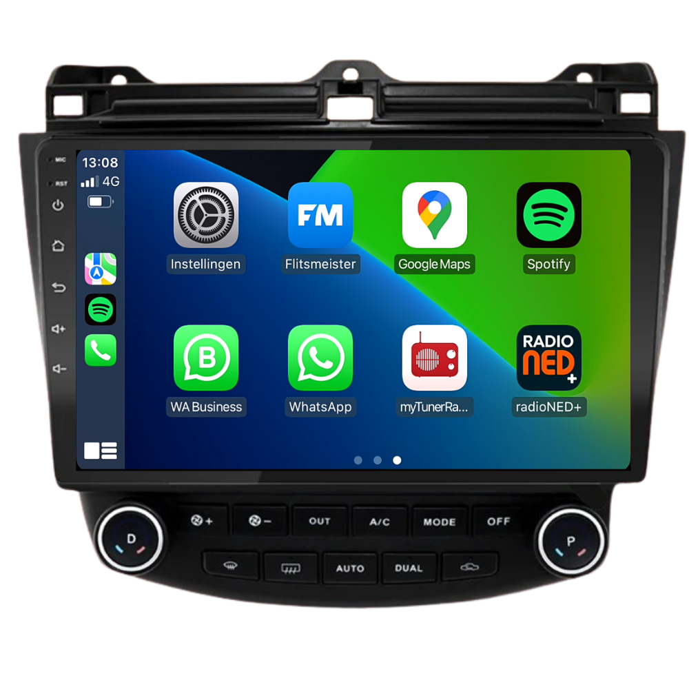 Honda Accord CarPlay & Android Auto Autoradio | 2003 bis 2008 | Android 13 | Davilon