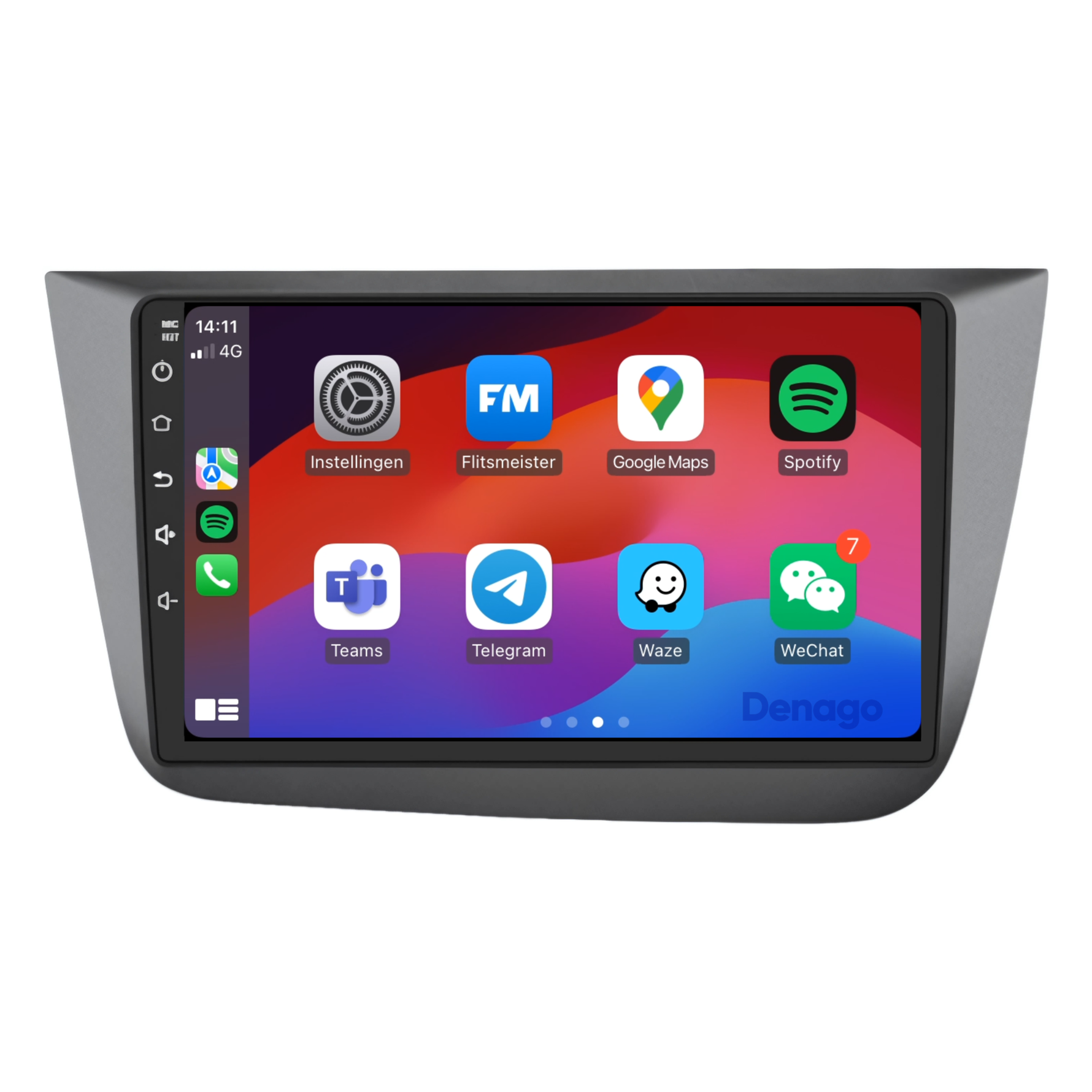 Seat Altea CarPlay autoradio | 2004 t/m 2015 | Denago DNG-A38 | 9 inch | Android 13 | Draadloos CarPlay & Android Auto
