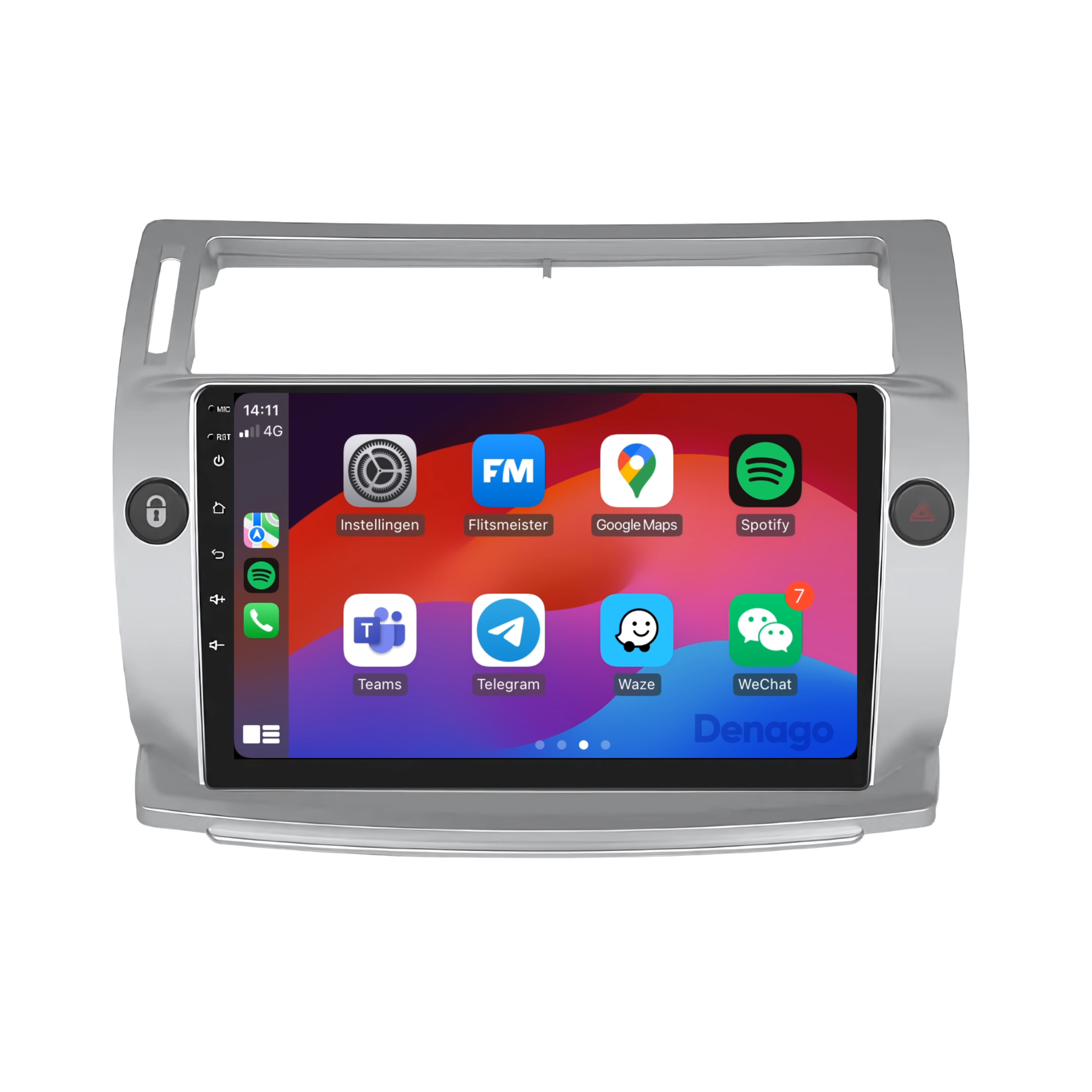 Citroën C4 CarPlay autoradio | 2004 t/m 2010 | Denago DNG-A35 | 9 inch | Android 13 | Draadloos CarPlay & Android Auto