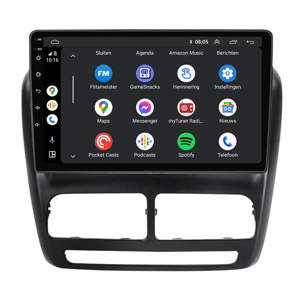 Autoradio CarPlay & Android Auto pour Fiat Doblo | 2010 à 2014 | Android 13 | Davilon | Nouveau panneau inclus-3
