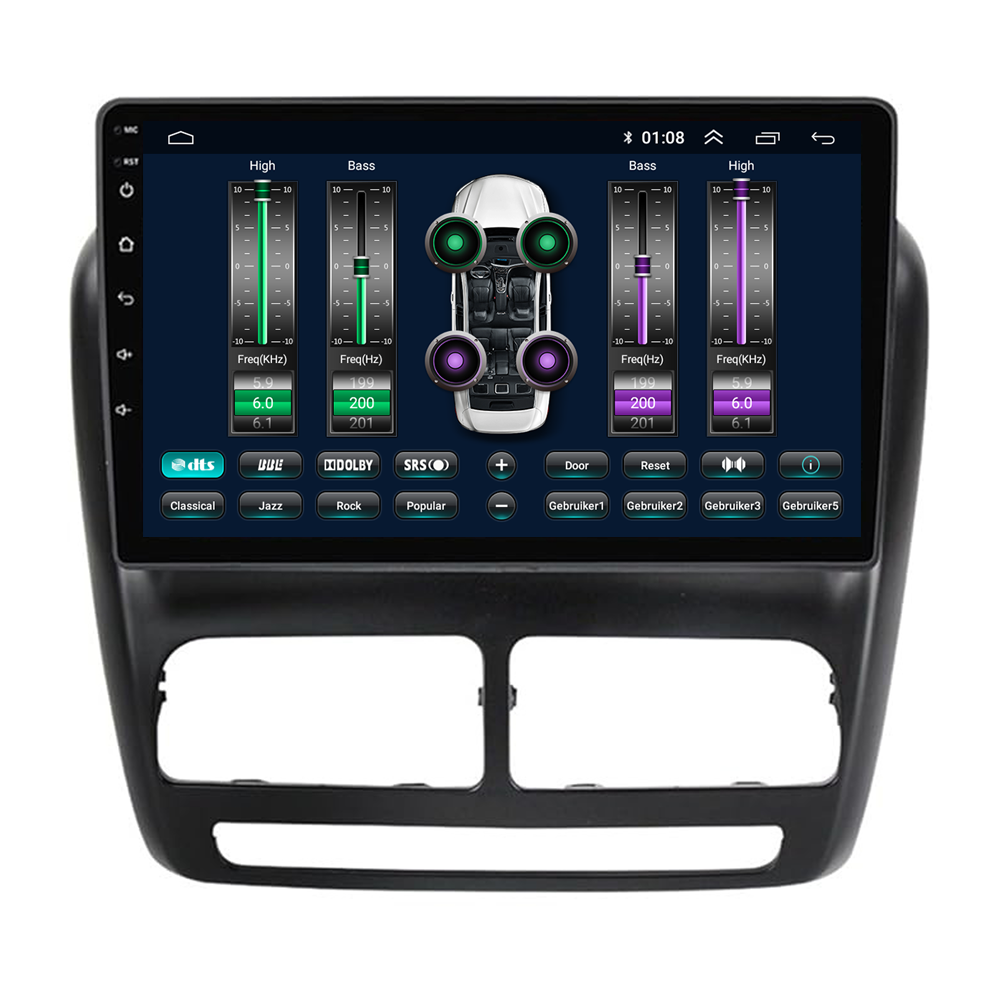 Autoradio CarPlay & Android Auto pour Fiat Doblo | 2010 à 2014 | Android 13 | Davilon | Nouveau panneau inclus-7