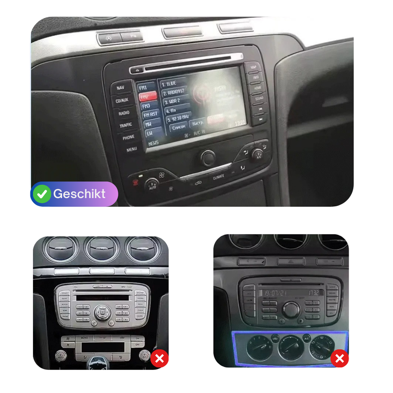 Ford S-Max CarPlay & Android Auto autoradio | 2010 t/m 2015 | Android 15 | Davilon-10
