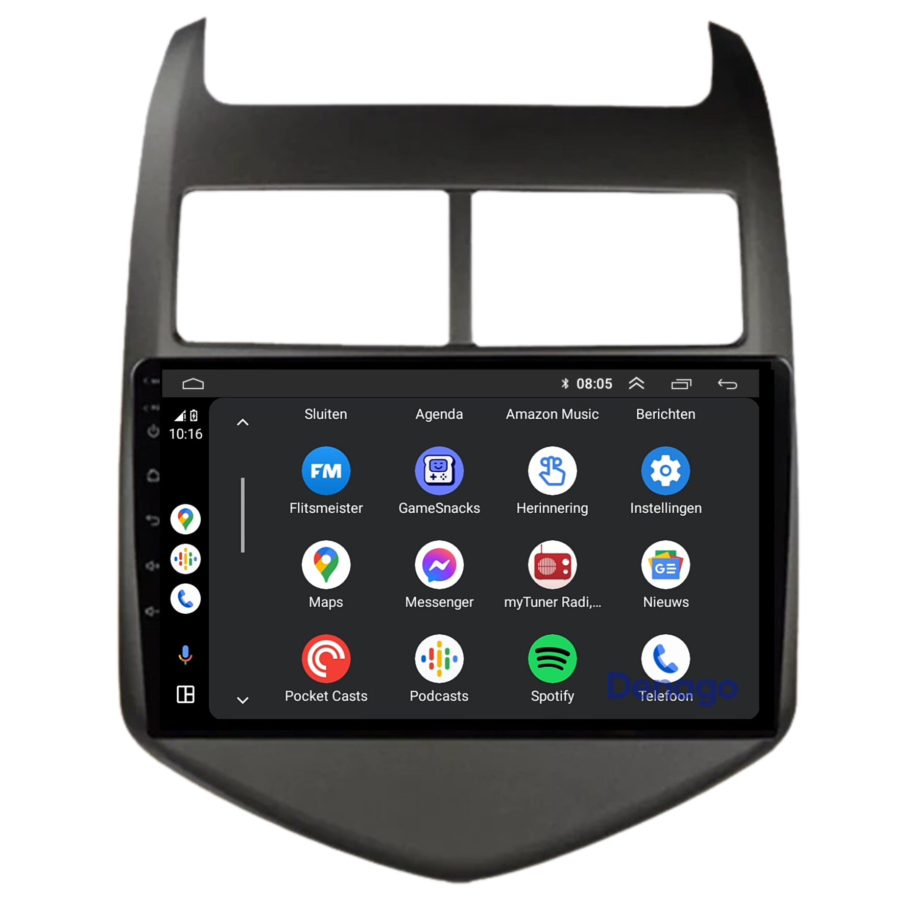 Chevrolet Aveo CarPlay autoradio | 2013 t/m 2015 | Denago DNG-A129 | 9 inch | Android 13 | Draadloos CarPlay & Android Auto