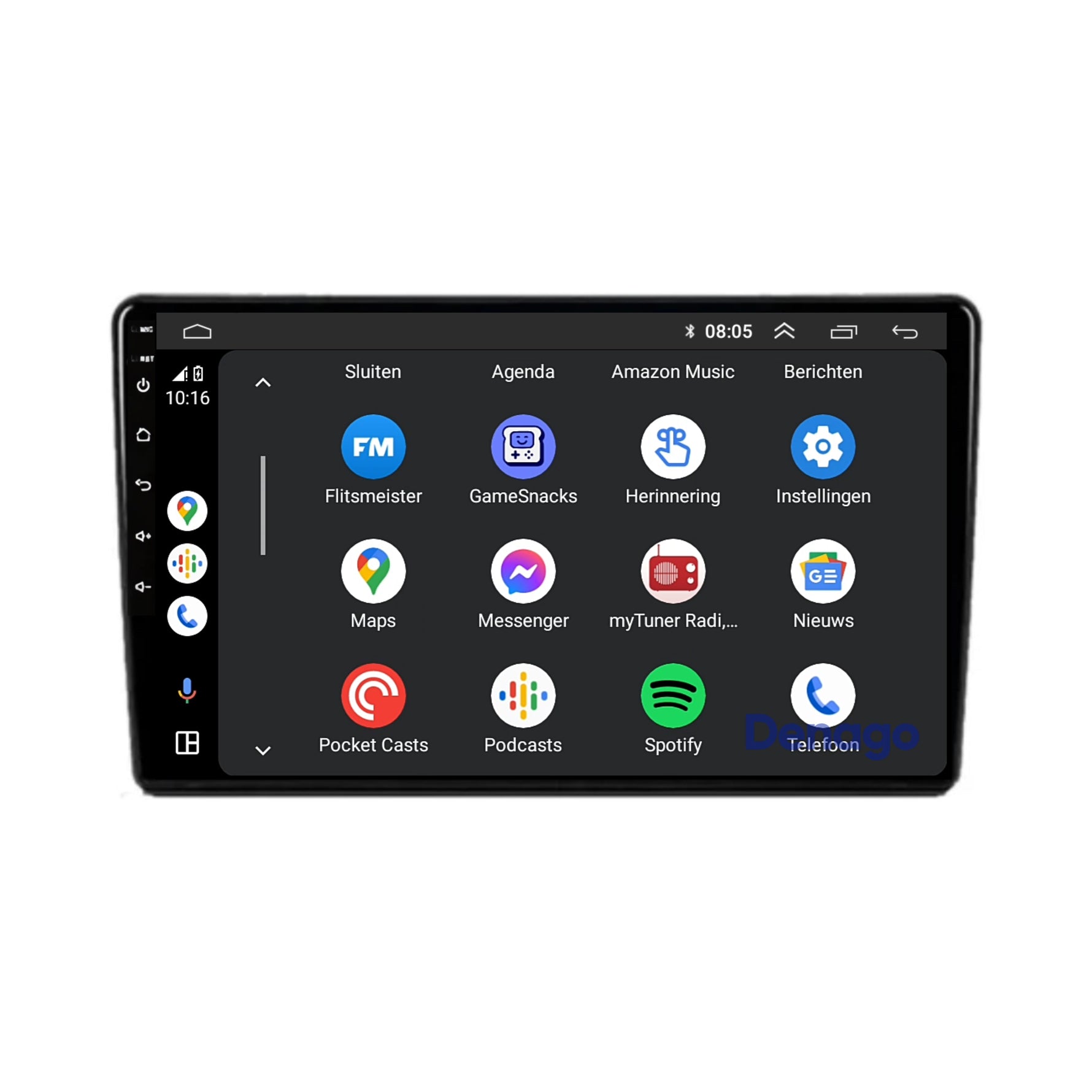 Fiat 500L CarPlay autoradio | 2012 t/m 2017 | Denago DNG-A133 | 9 inch | Android 13 | Draadloos CarPlay & Android Auto