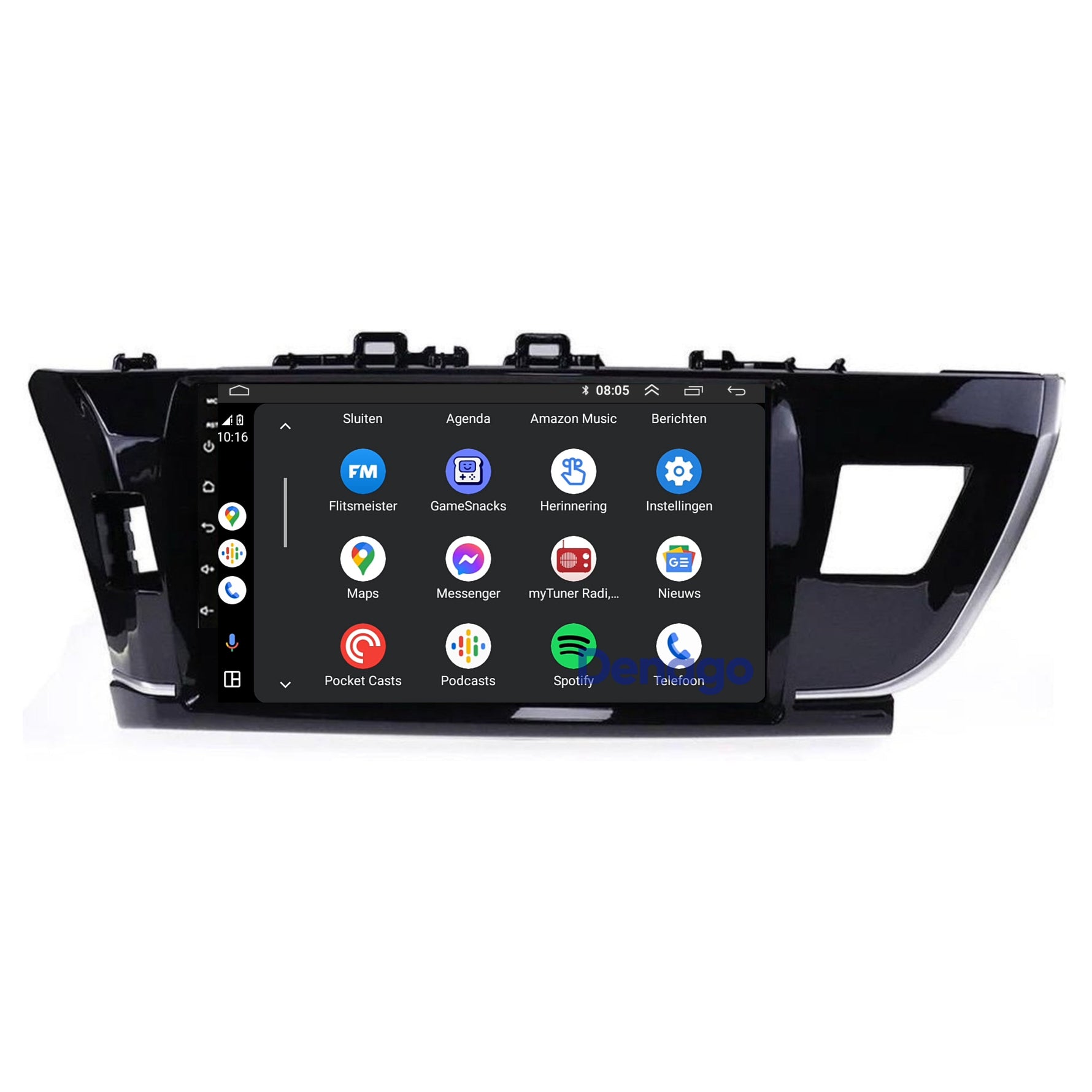 Toyota Corolla CarPlay autoradio | 2014 t/m 2016 | Denago DNG-A281 | 9 inch | Android 13 | Draadloos CarPlay & Android Auto