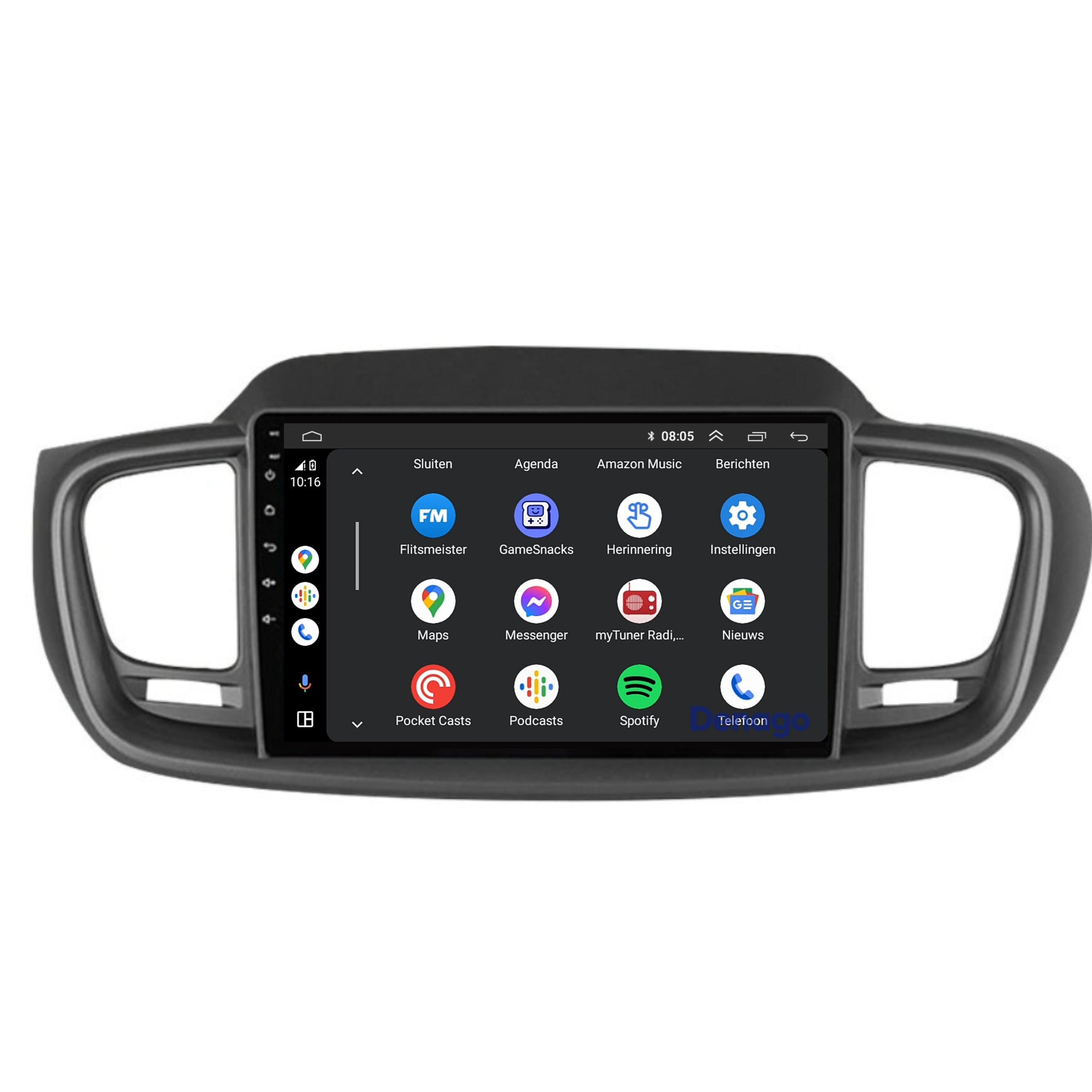 Kia Sorento CarPlay autoradio | 2015 t/m 2018 | Denago DNG-A277 | 9 inch | Android 13 | Draadloos CarPlay & Android Auto
