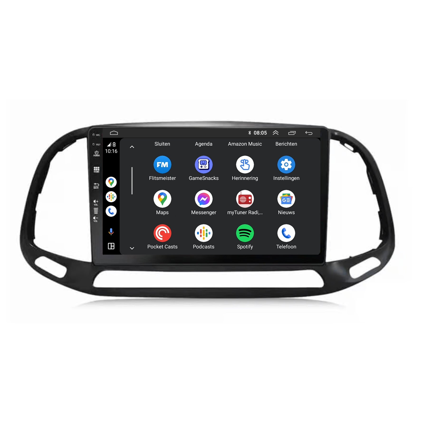 Fiat Doblo CarPlay autoradio | 2015 t/m 2021 | Denago DNG-A327 | 9 inch | Android 13 | Draadloos CarPlay & Android Auto