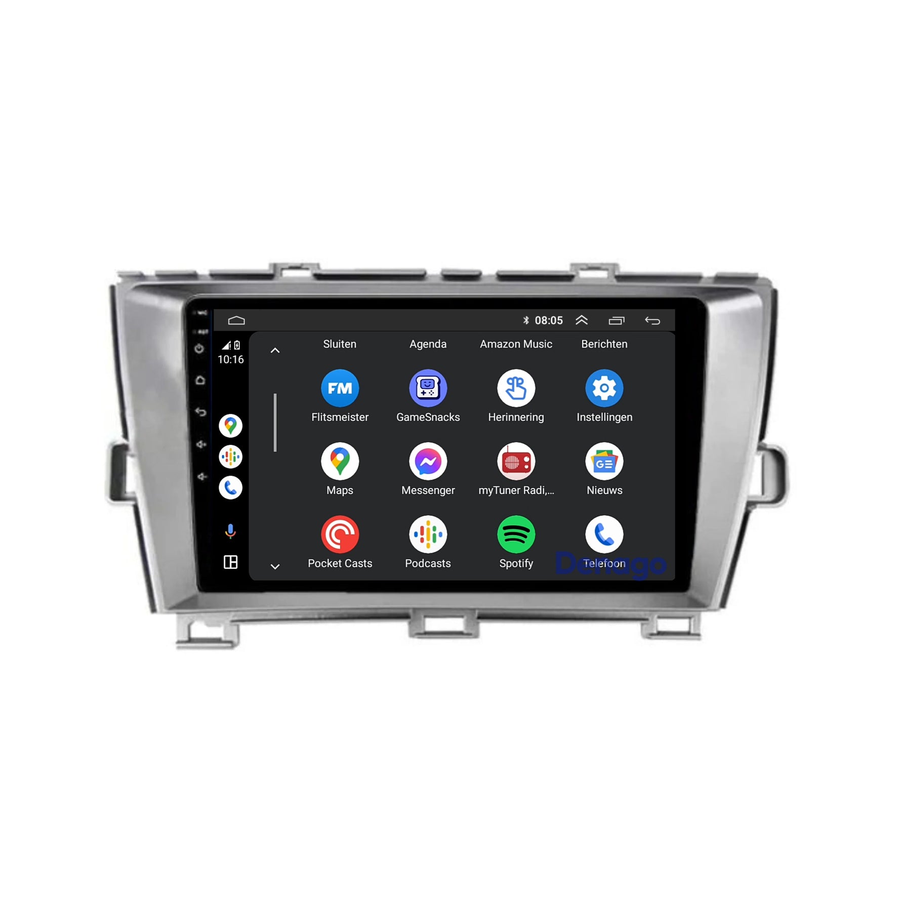 Toyota Prius CarPlay autoradio | 2009 t/m 2015 | Denago DNG-A269 | 9 inch | Android 13 | Draadloos CarPlay & Android Auto