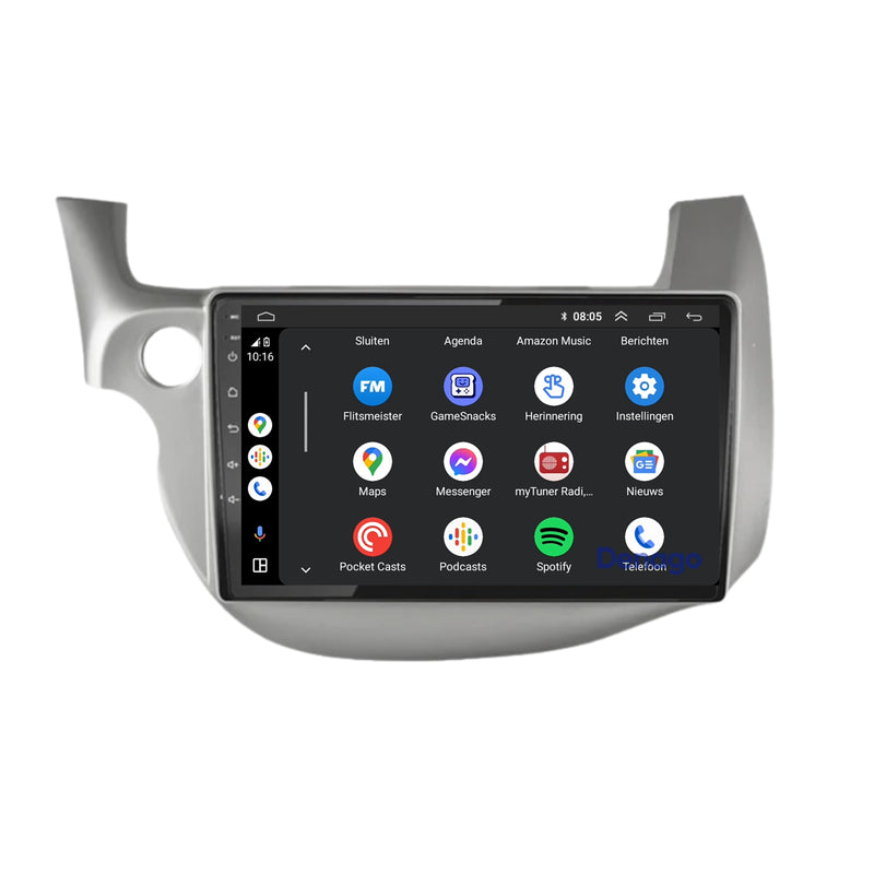 Honda Jazz CarPlay autoradio | 2008 t/m 2013 | Denago DNG-A127 | 9 inch | Android 13 | Draadloos CarPlay & Android Auto-5