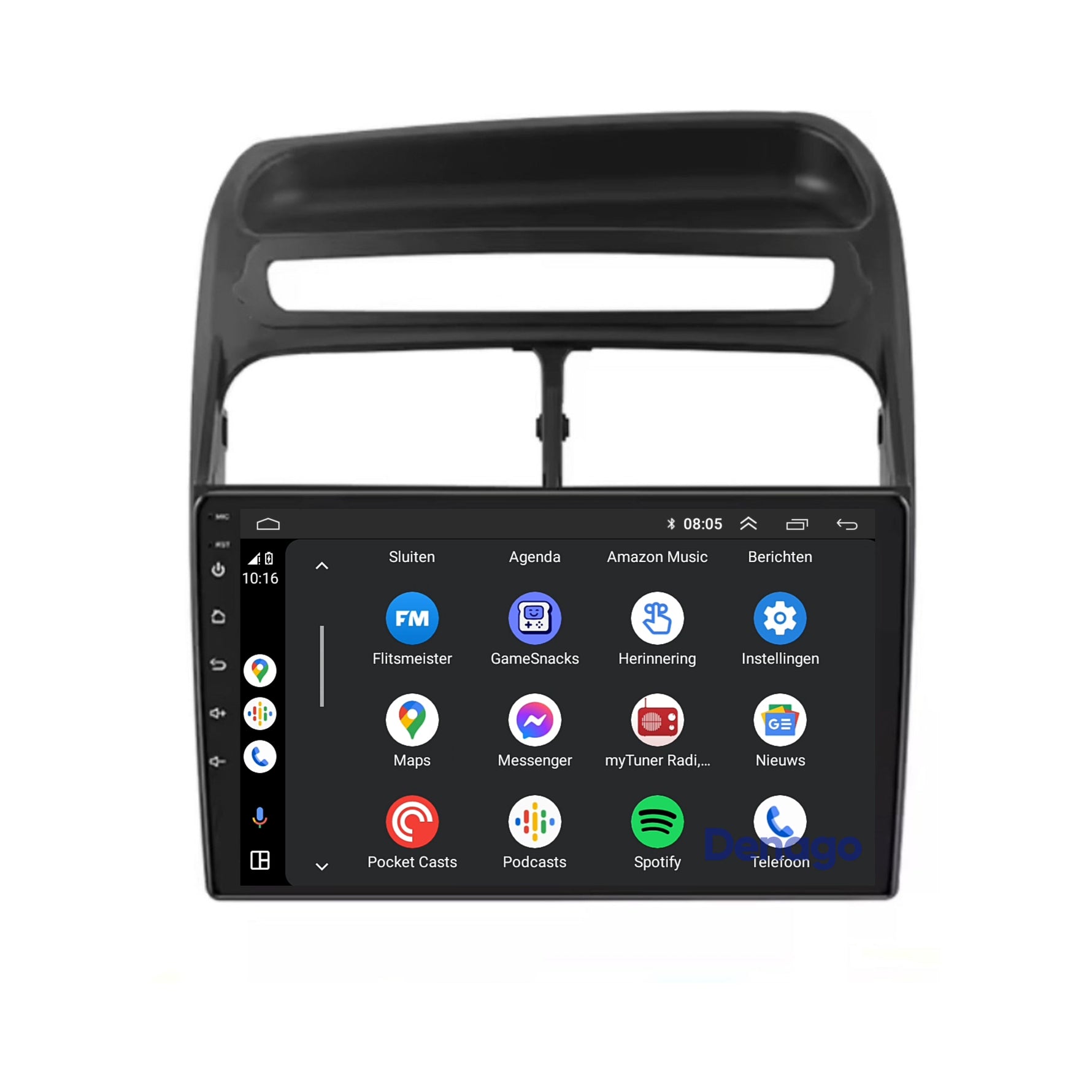 Fiat Punto & Linea CarPlay autoradio | 2007 t/m 2012 | Denago DNG-A294 | 9 inch | Android 13 | Draadloos CarPlay & Android Auto